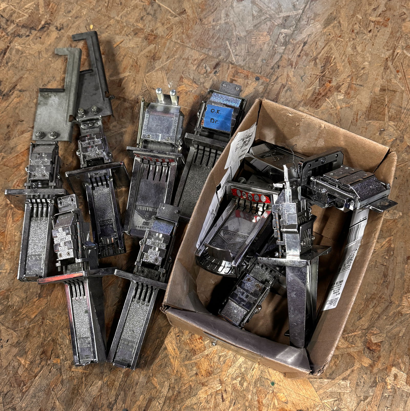 Coin Slide Chutes: **In-house shipping available. Please reach out to auction house prior to pickup day if you are needing this item shipped.