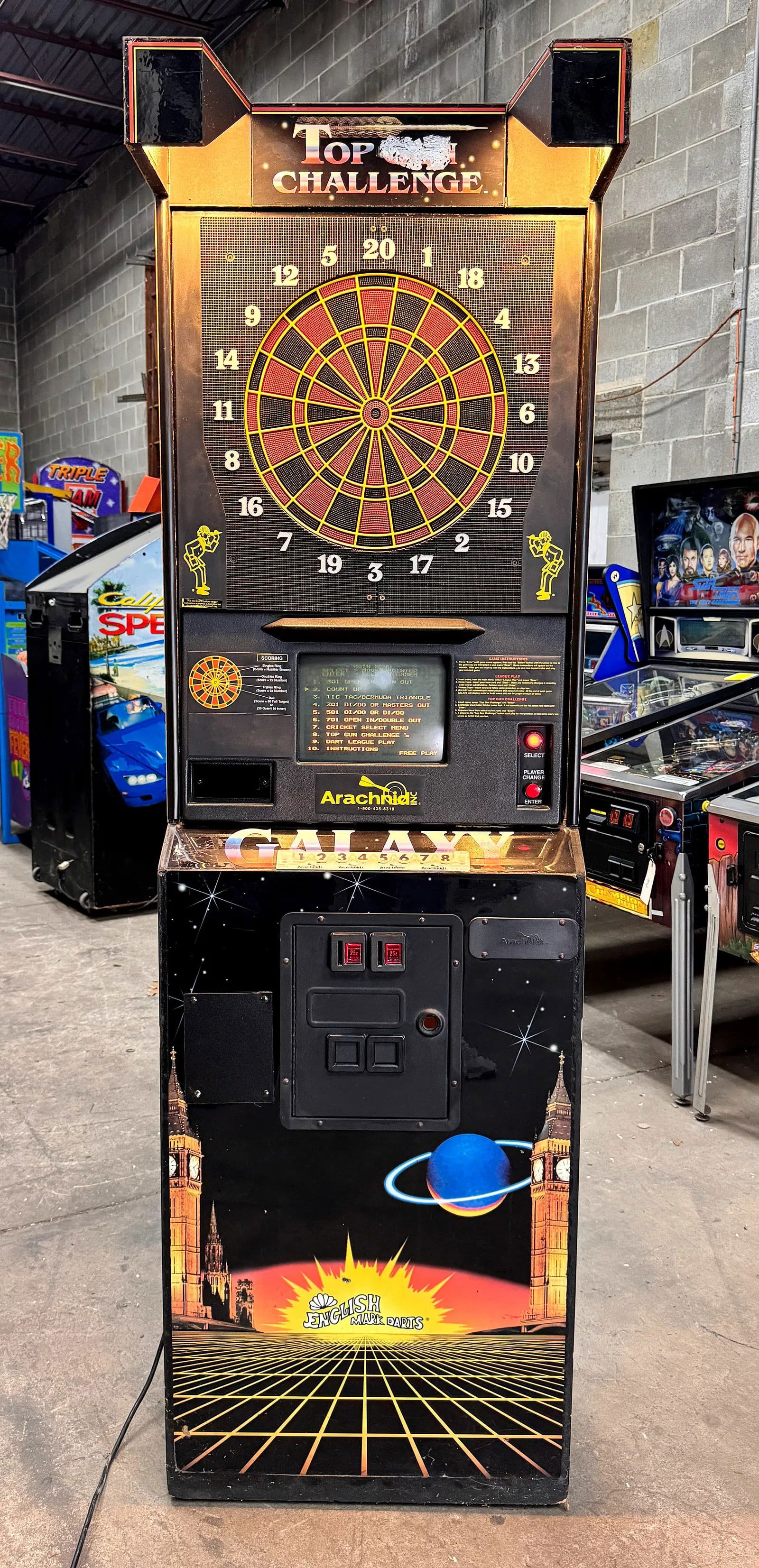 Arachnid Galaxy Top Gun Challenge Dart Arcade Game (1 of 3)