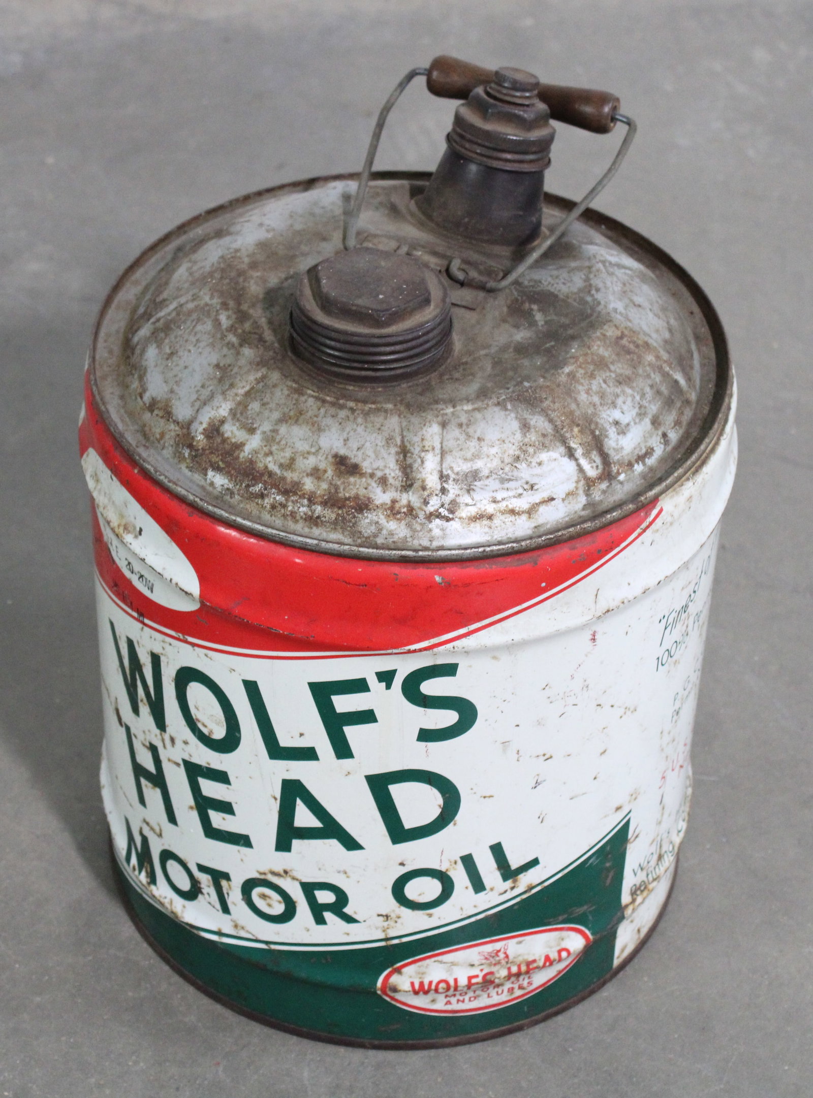 Wolf's Head Five Gallon Can - 2