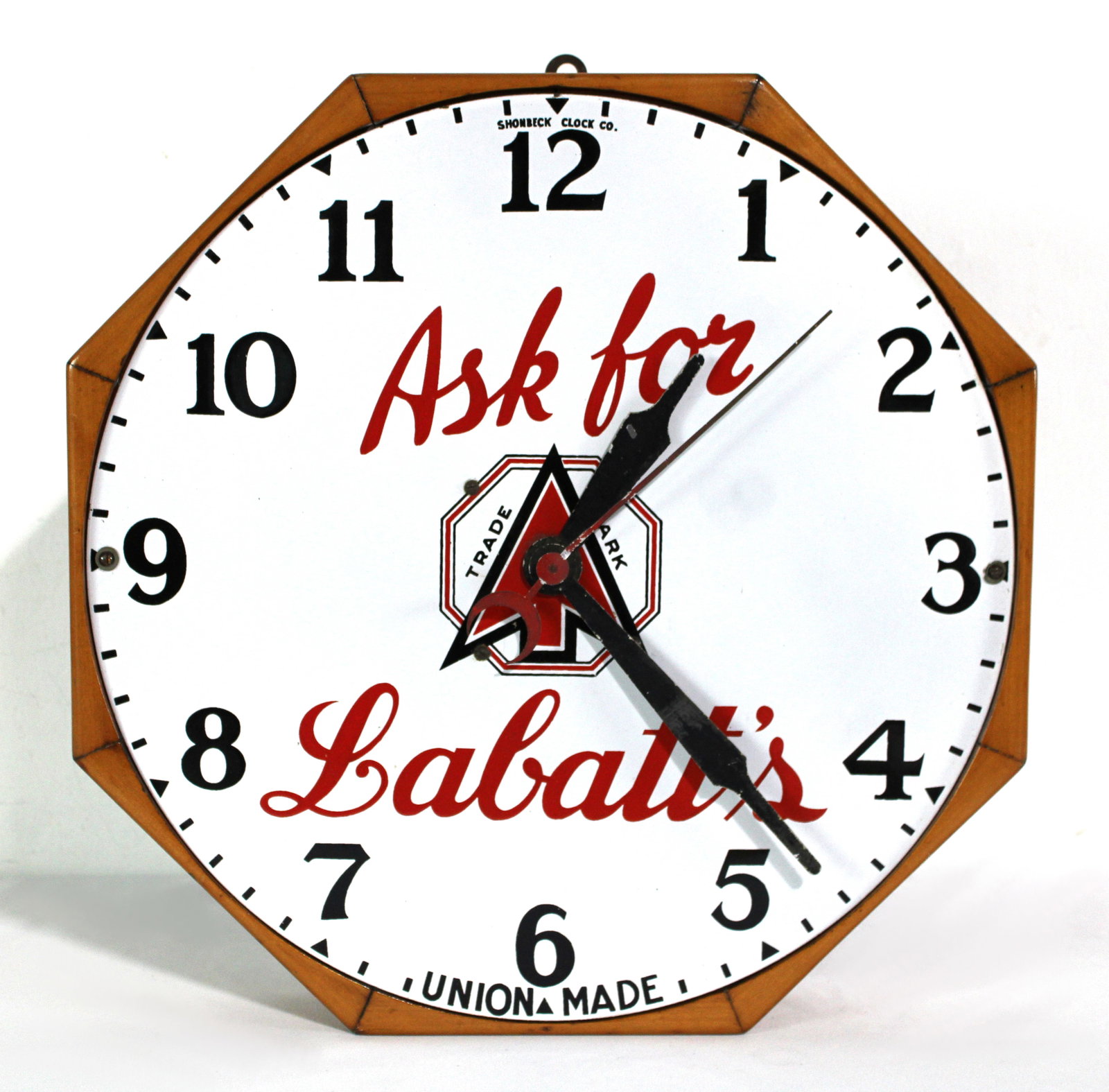 Porcelain Labatt's Beer Clock, 1940s (1 of 2)