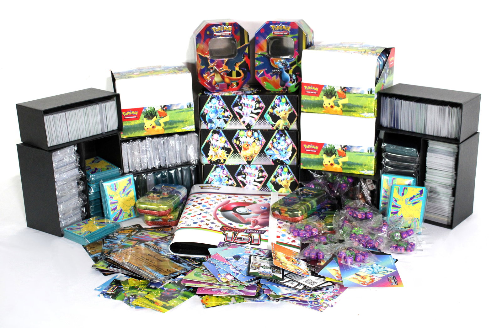 Large Pokemon Lot incl. Coins, Dice, Sleeves, Stickers, Etc. (1 of 6)