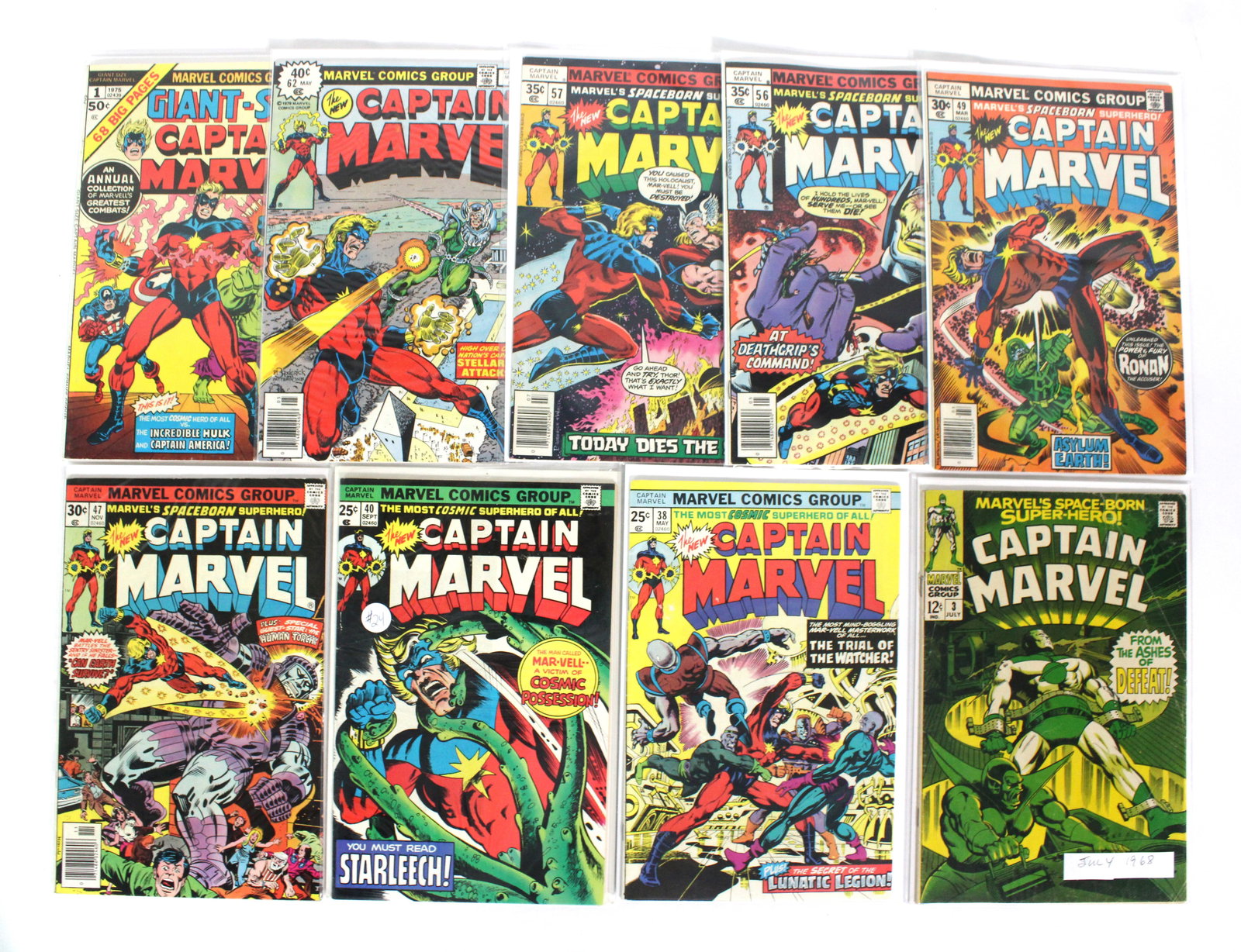 Marvel Comics Captain Marvel Comic Books, Incl. Issue 3 and Giant-Size 1 (1 of 1)