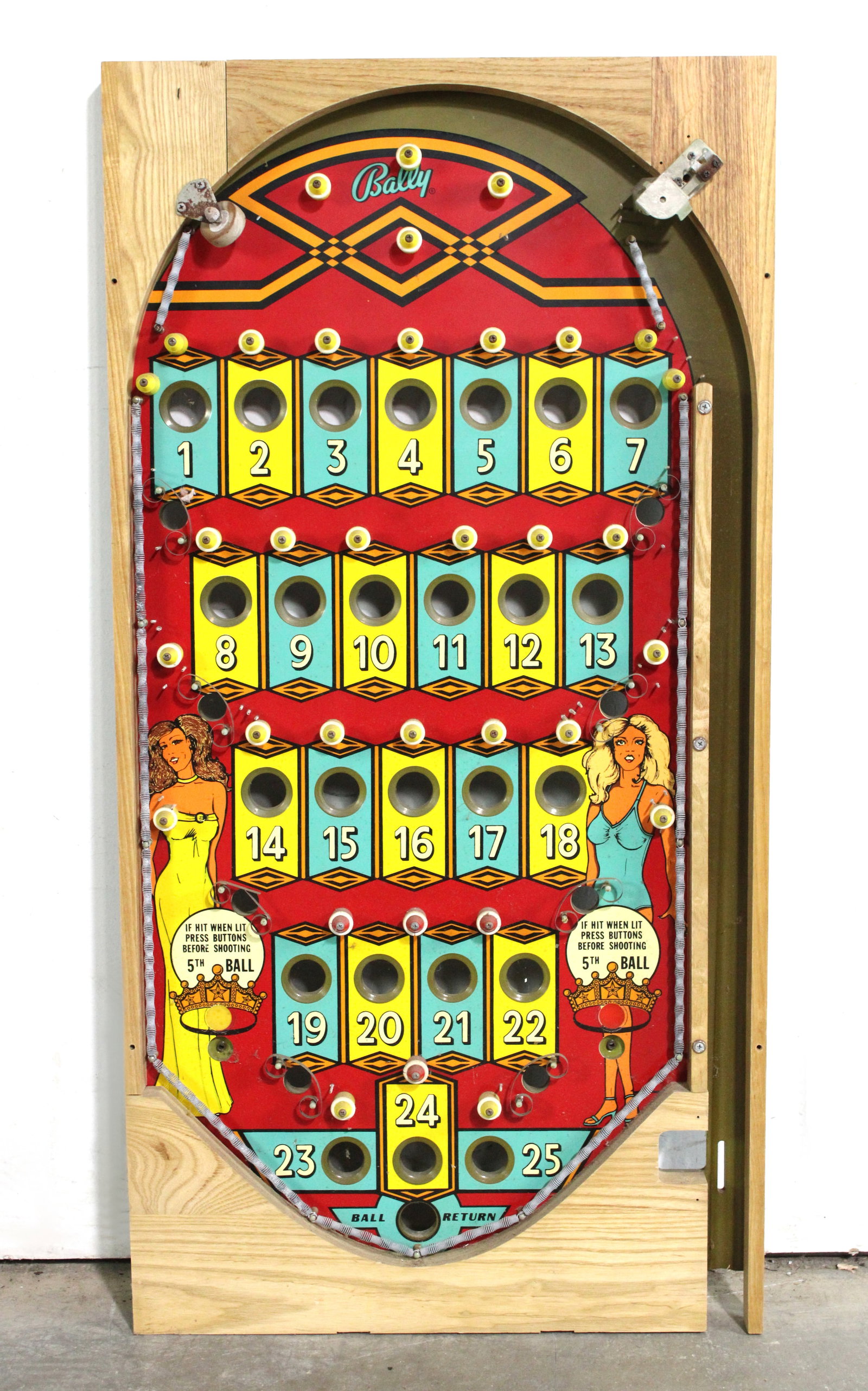 NOS Bally Miss America Bingo Pinball Playfield: This item requires third-party shipping or pickup arrangements to be made.