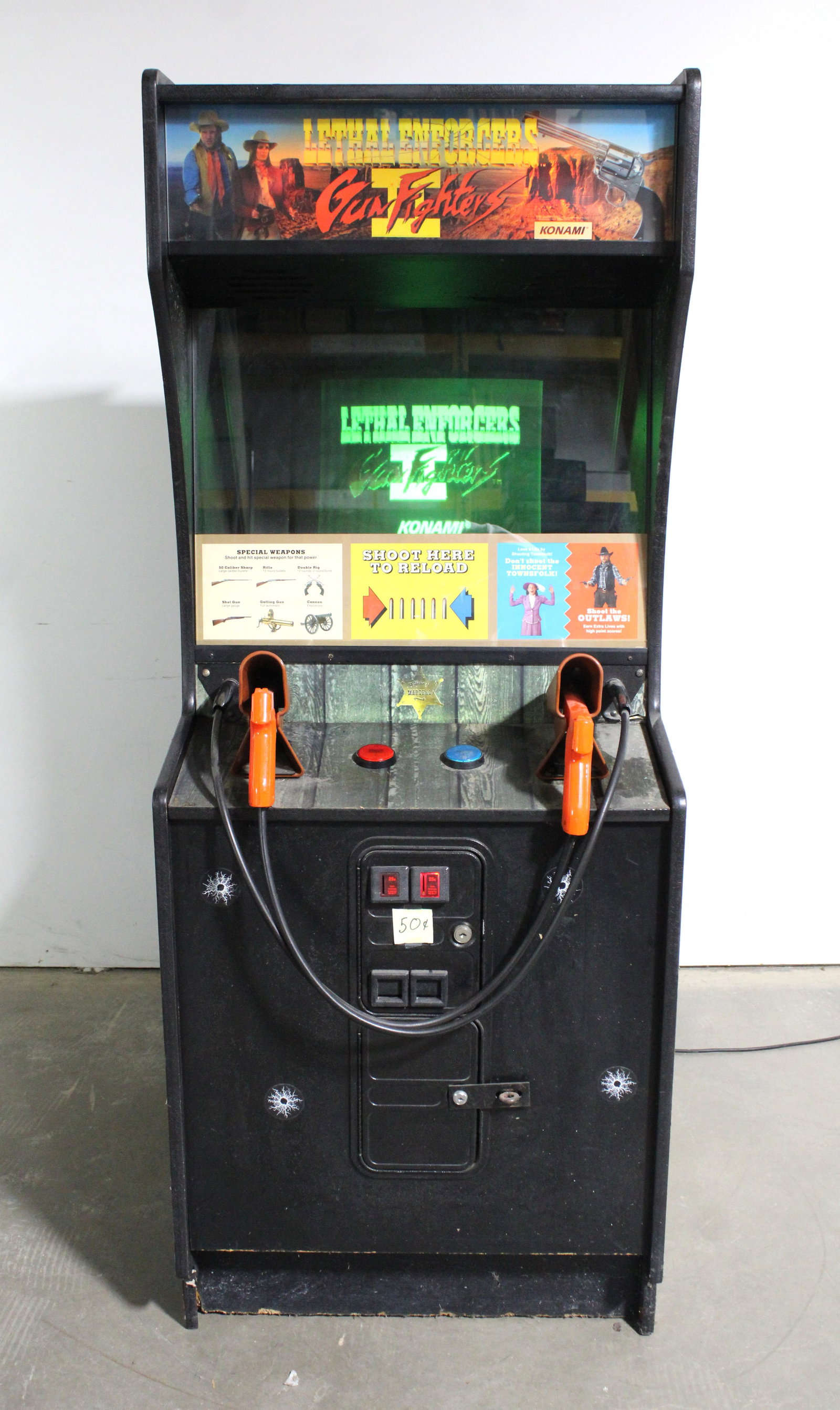 Konami Lethal Enforcers Gun Fighters II Arcade Game (1 of 4)