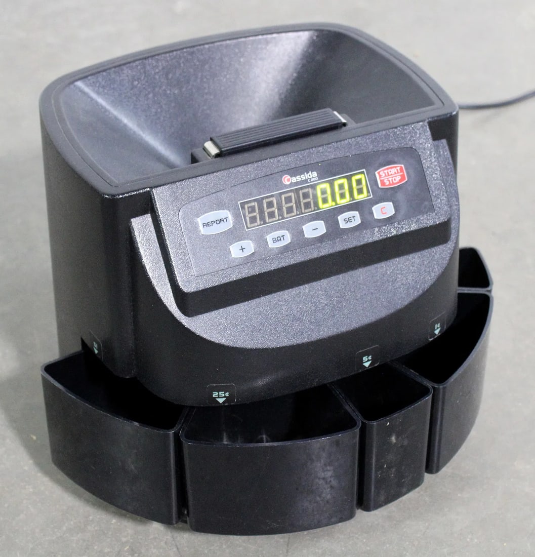 Cassida Electronic Coin Sorter / Counter: Working. In-house shipping available.