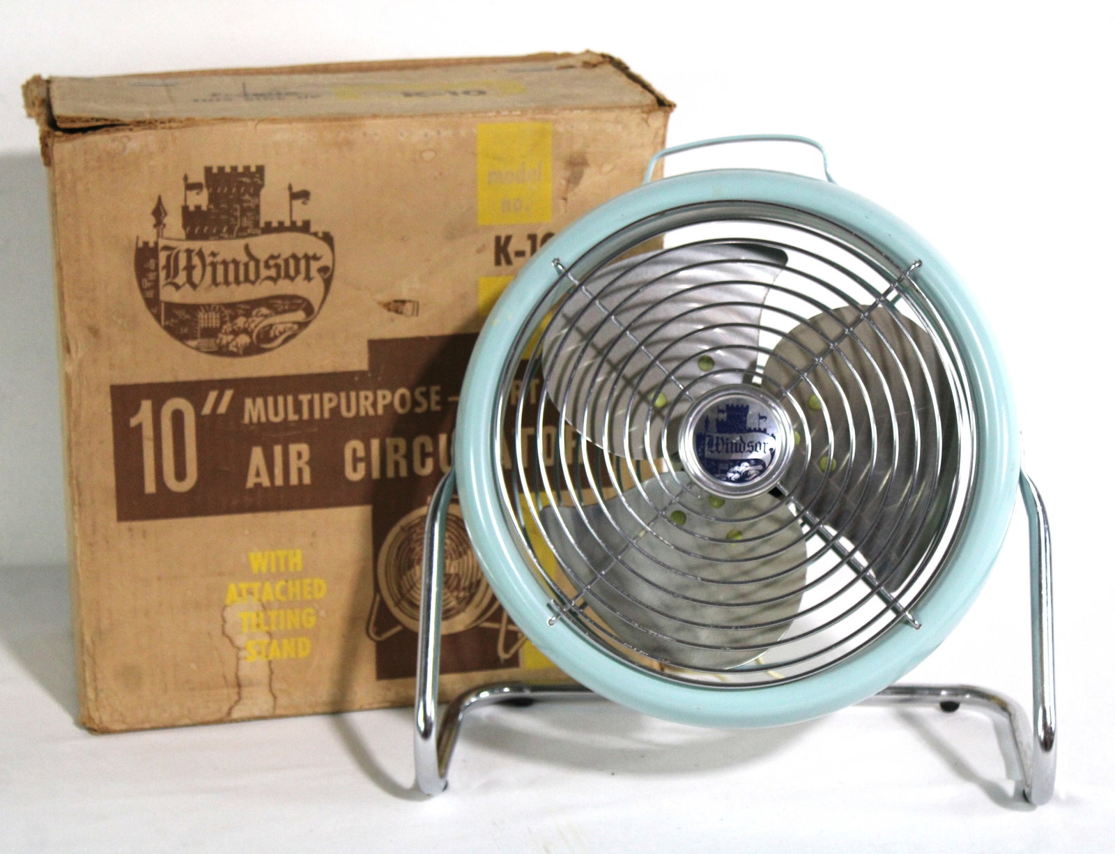 Vintage Windsor 10" Fan in Box: Working. This item requires third-party shipping or pickup arrangements to be made.