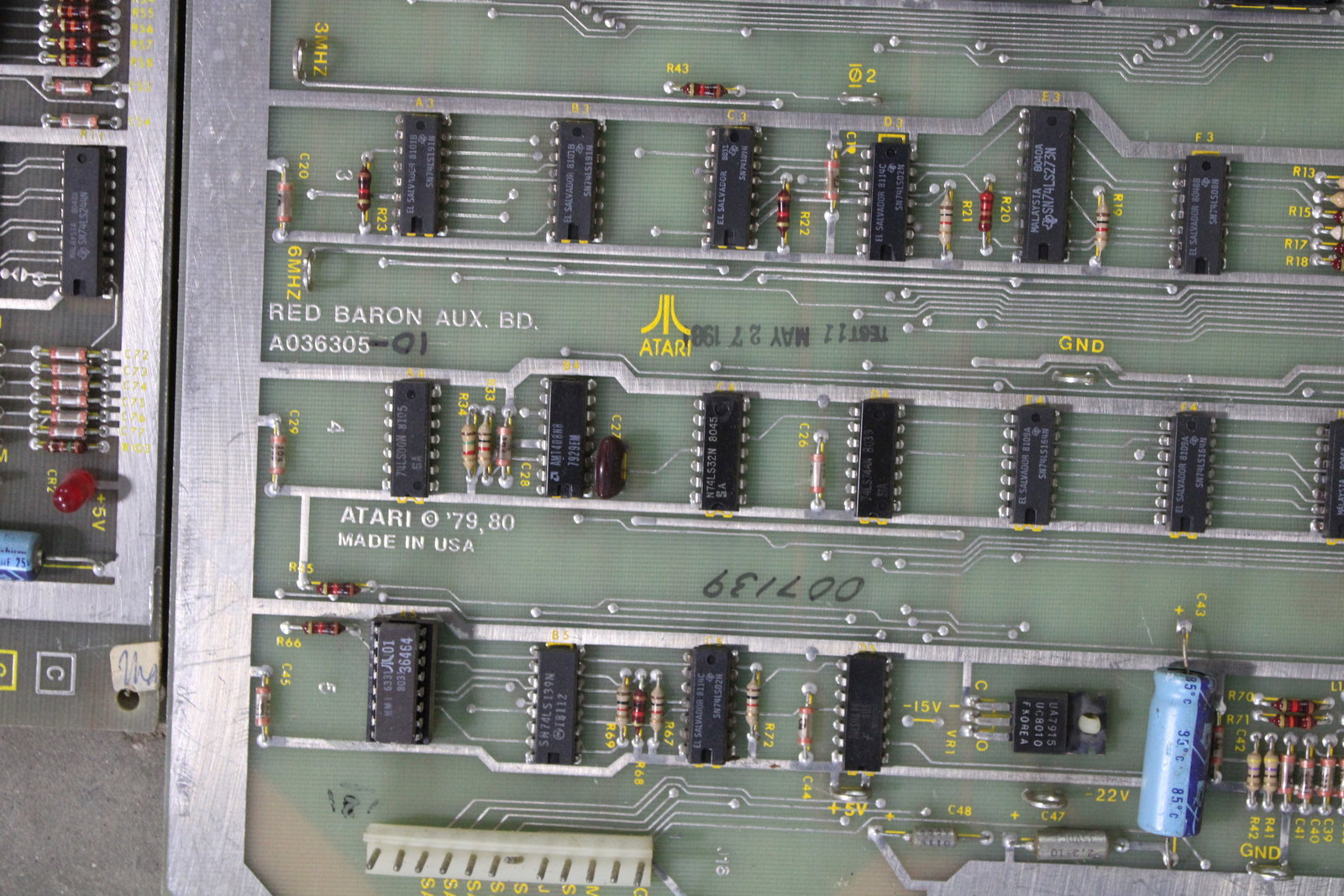 Atari Red Baron Arcade Game Board - 2