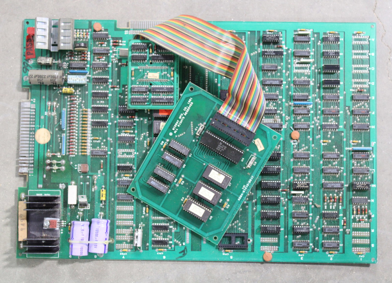 Bally Ms. Pac-Man Arcade Game Board, LOT 1: Untested. In-house shipping available.