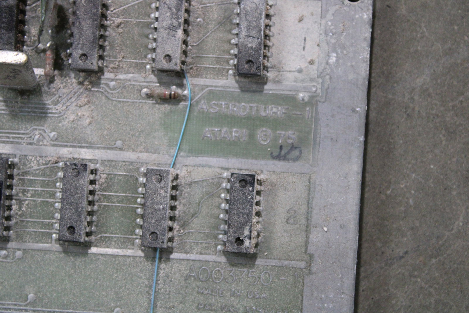 Atari Astroturf / Steeplechase Arcade Game Board - 2