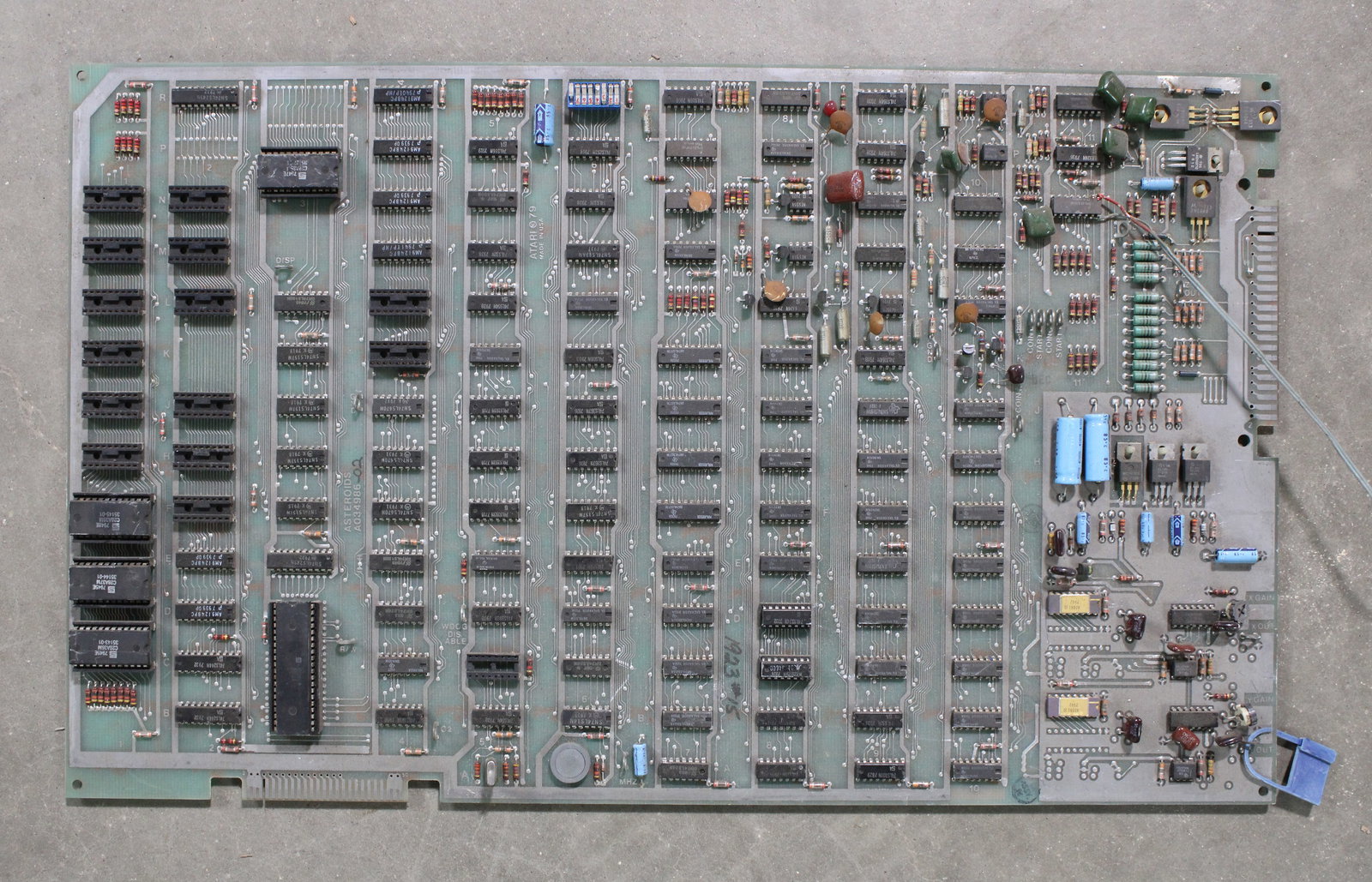 Atari Asteroids Arcade Game Board: Untested. In-house shipping available.