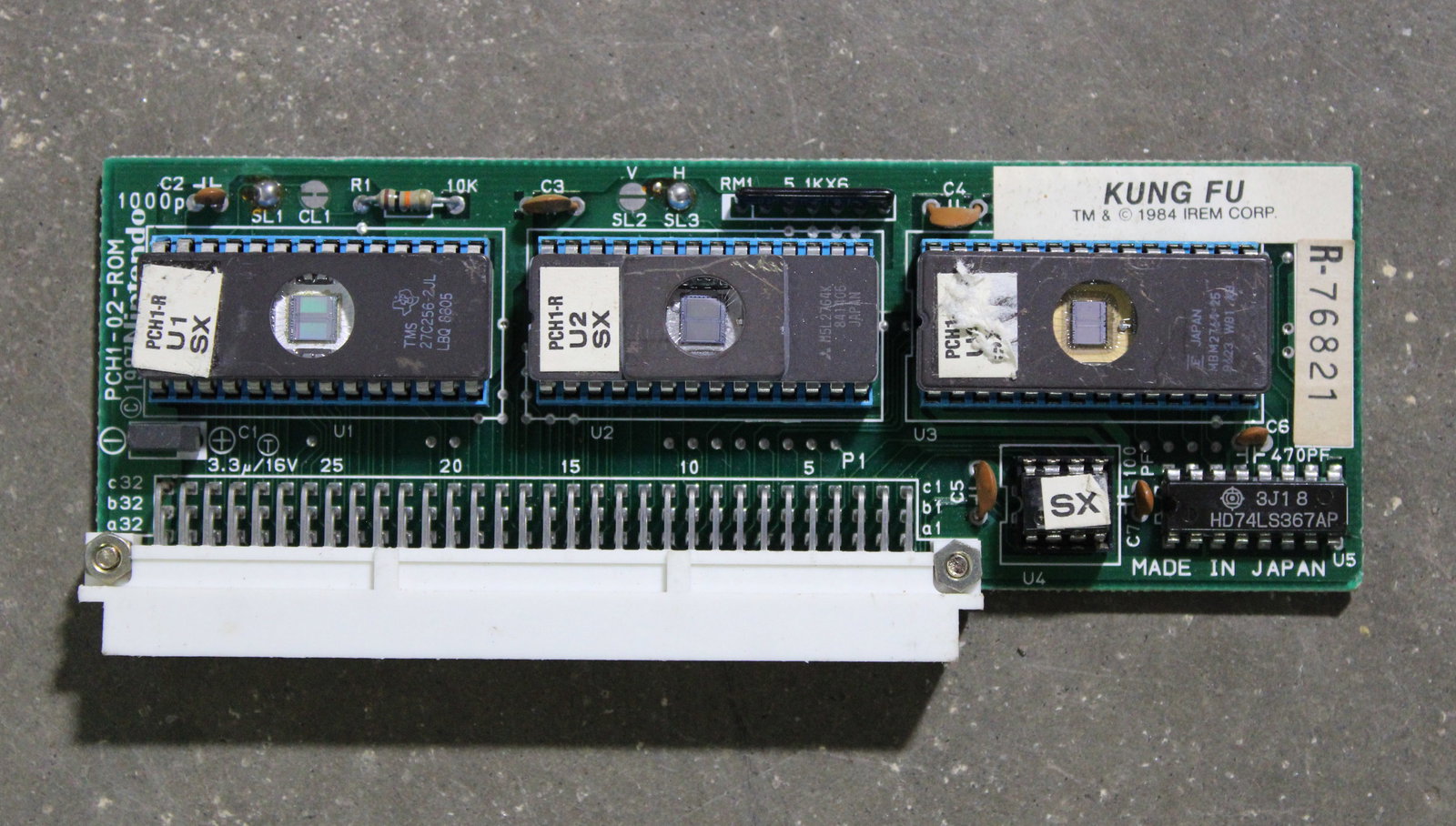 Kung Fu Nintendo Playchoice Arcade Game Cartridge: In-house shipping available.