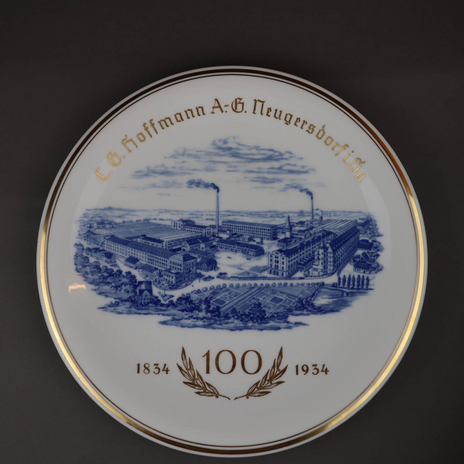 Jubiläumsteller Meissen "C.B.Hoffmann A.-B. (1 of 3)