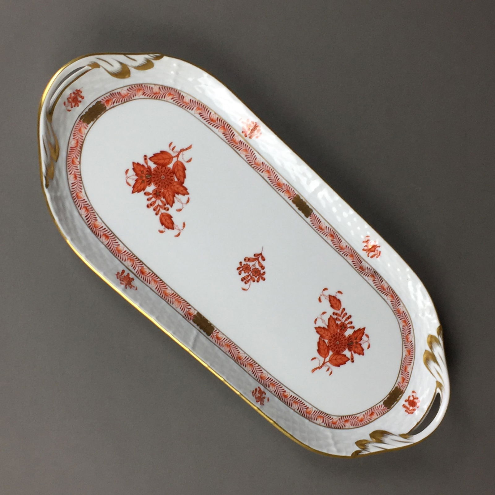 Platte mit Griffen - Herend, Ungarn, Form Osier, Dekor (1 of 6)