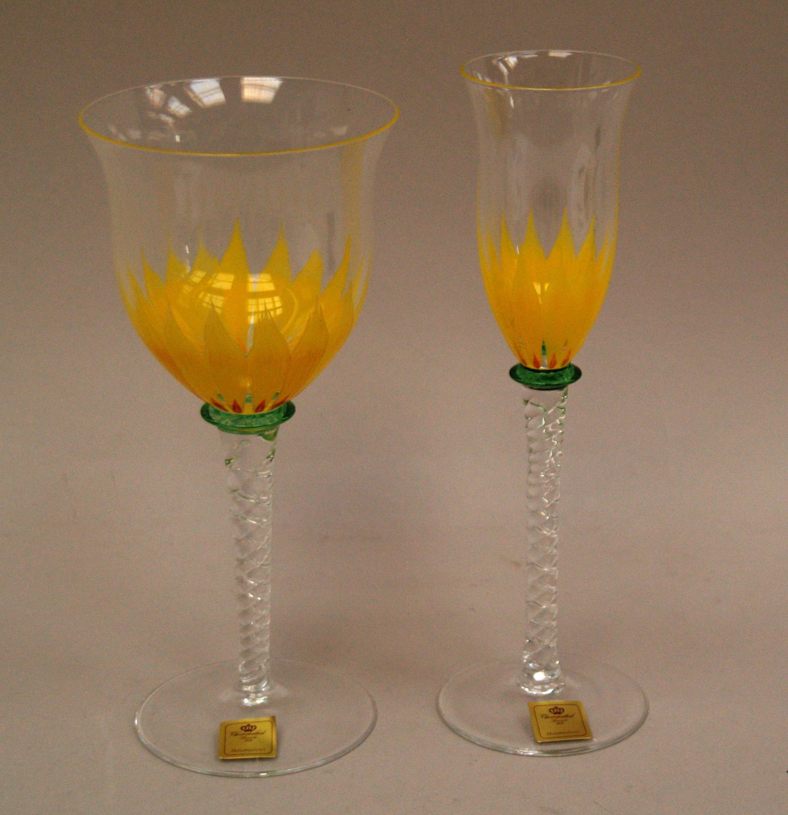 Aperitif- und Weinglas- Kristallglas,Theresienthal (1 of 3)