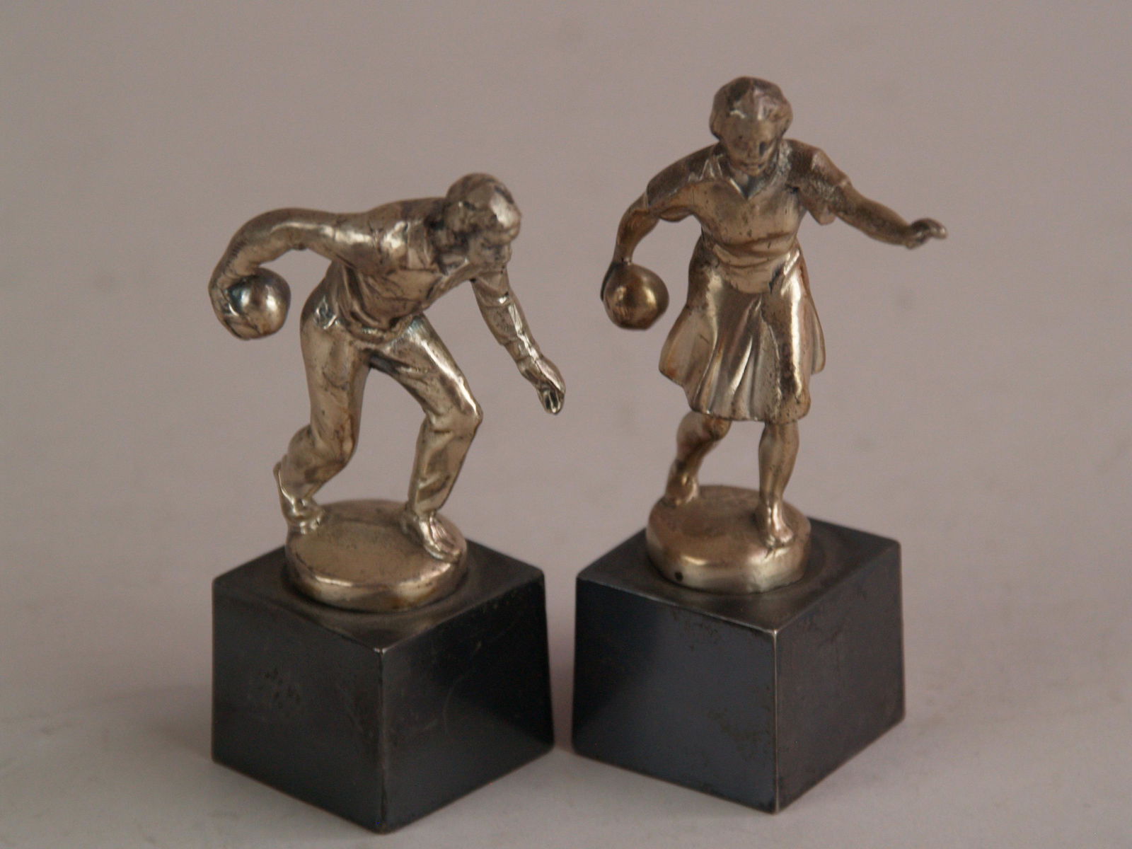 Konvolut Figuren "Kegler" - 2 Teile, Metallguß, (1 of 3)