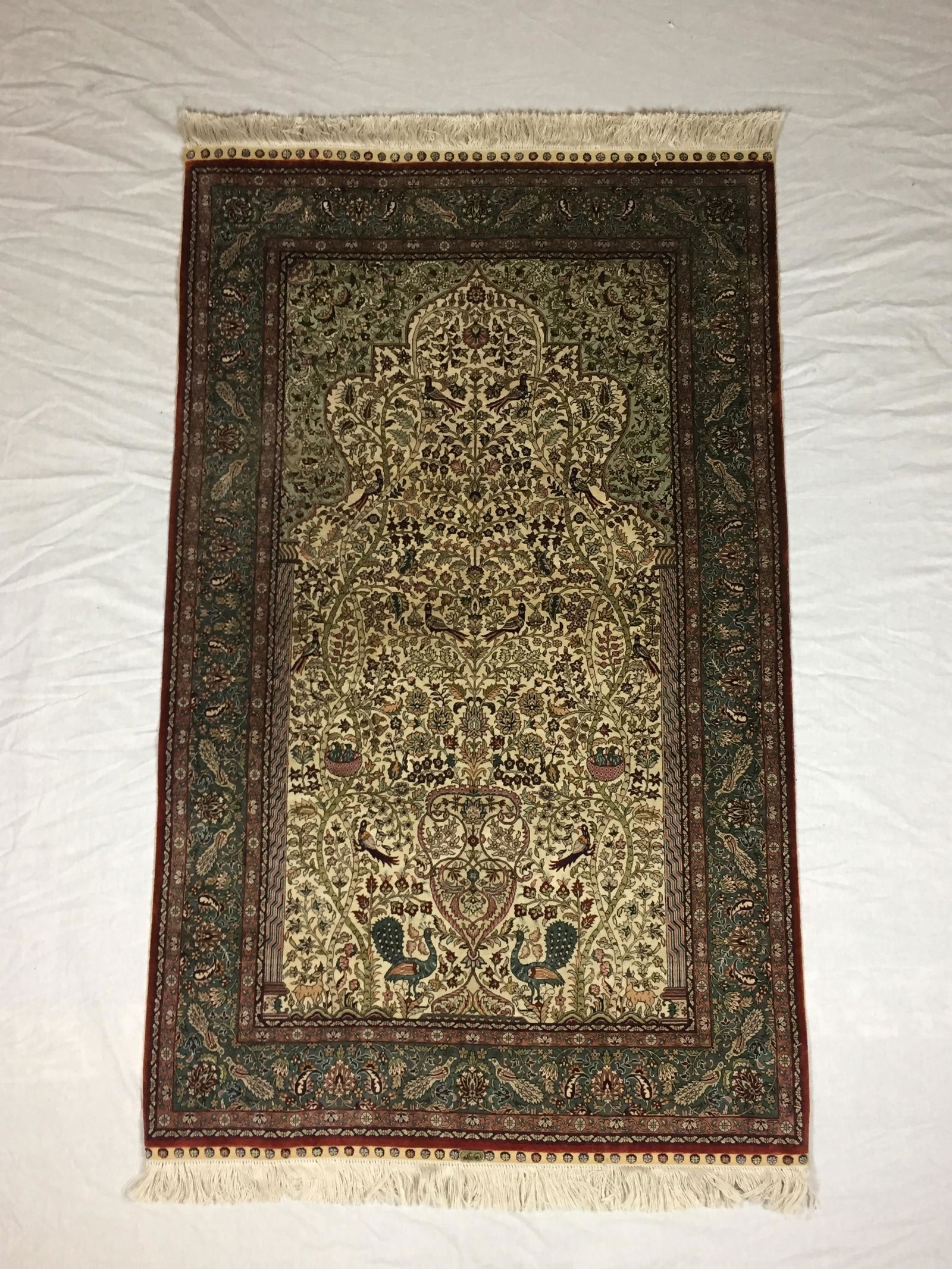 Hereke - Teppich, China, Seide auf Seide, feine Knü (1 of 10)