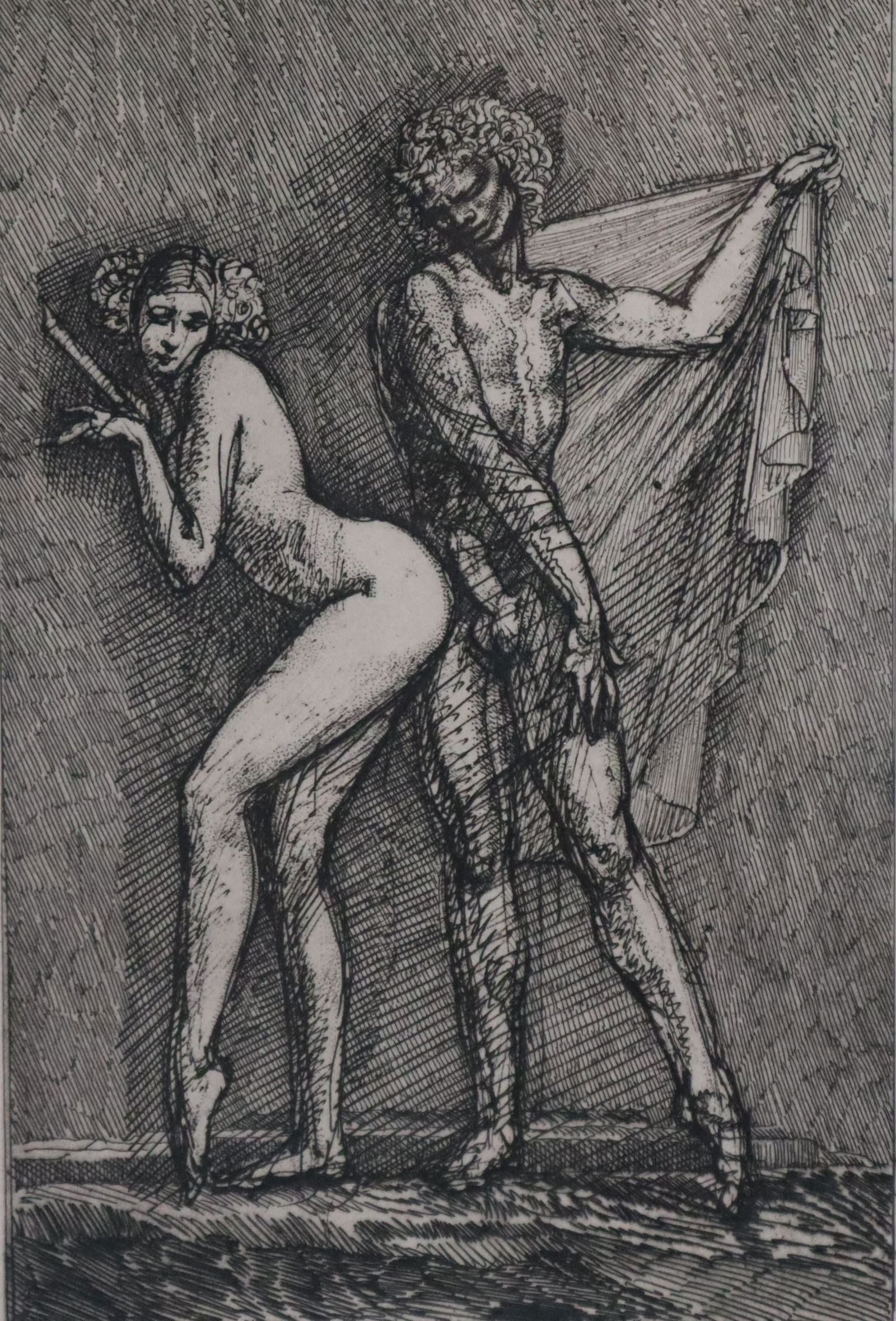 Fuchs, Prof.Ernst(1930-Wien-2015) - "Satyr et Satyra", (1 of 4)