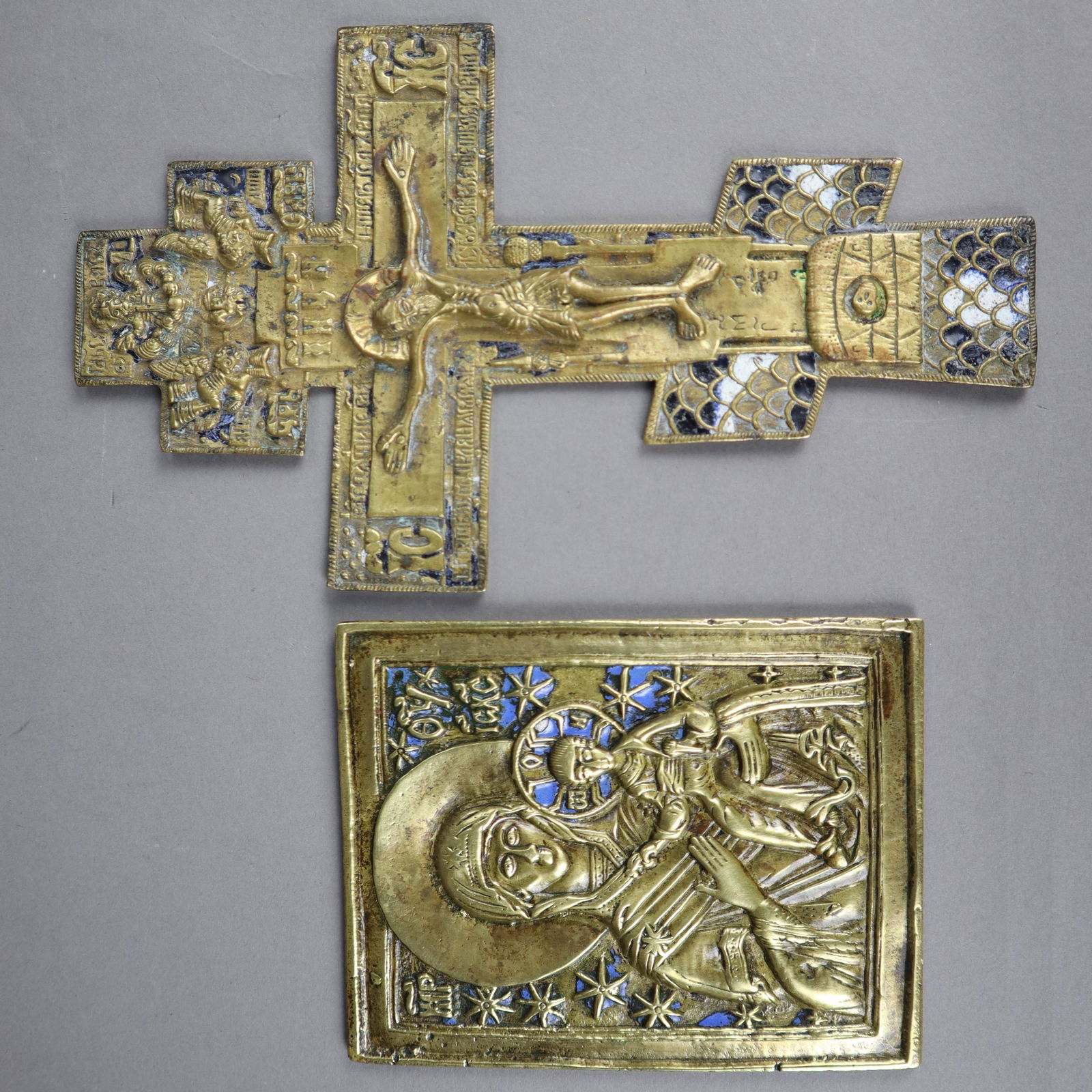 Segenskreuz und Reiseikone- Russland, 19.Jh., (1 of 7)