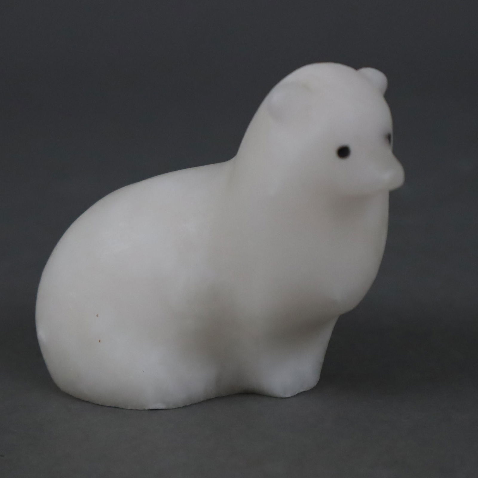 Polarfuchs - Handschmeichler, Inuit-Schnitzarbeit, fein (1 of 6)