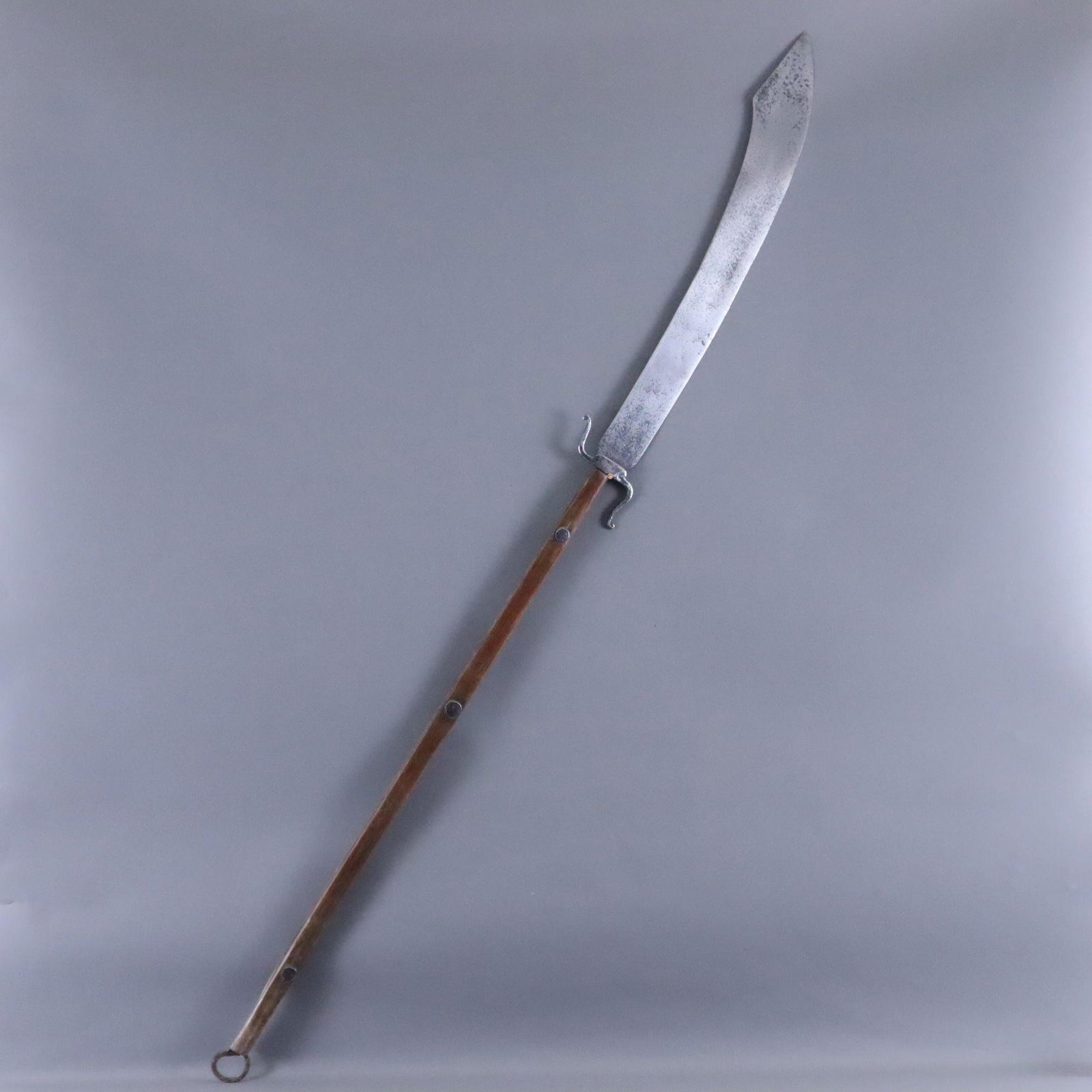 Chinesisches Kriegsschwert / Dadao - schwere gebogene Rückenklinge mit s-förmiger (1 of 6)