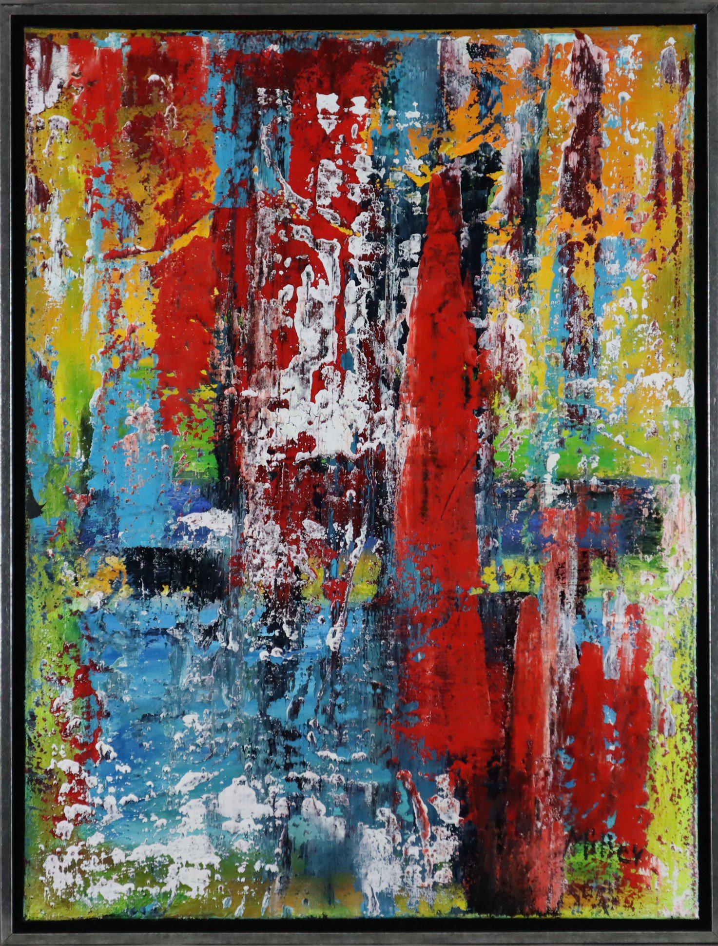 C. Miller - Ohne Titel, Acryl/Öl auf Leinwand, unten rechts signiert, gerahmt, ca.65x85cm (1 of 5)