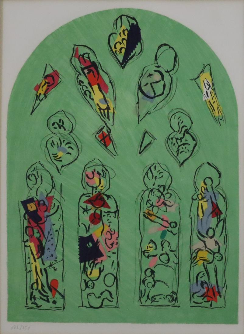 Chagall, Marc (1887 Witebsk - 1985 St. Paul de Vence) - "Glasmalereien für Metz", (1 of 4)