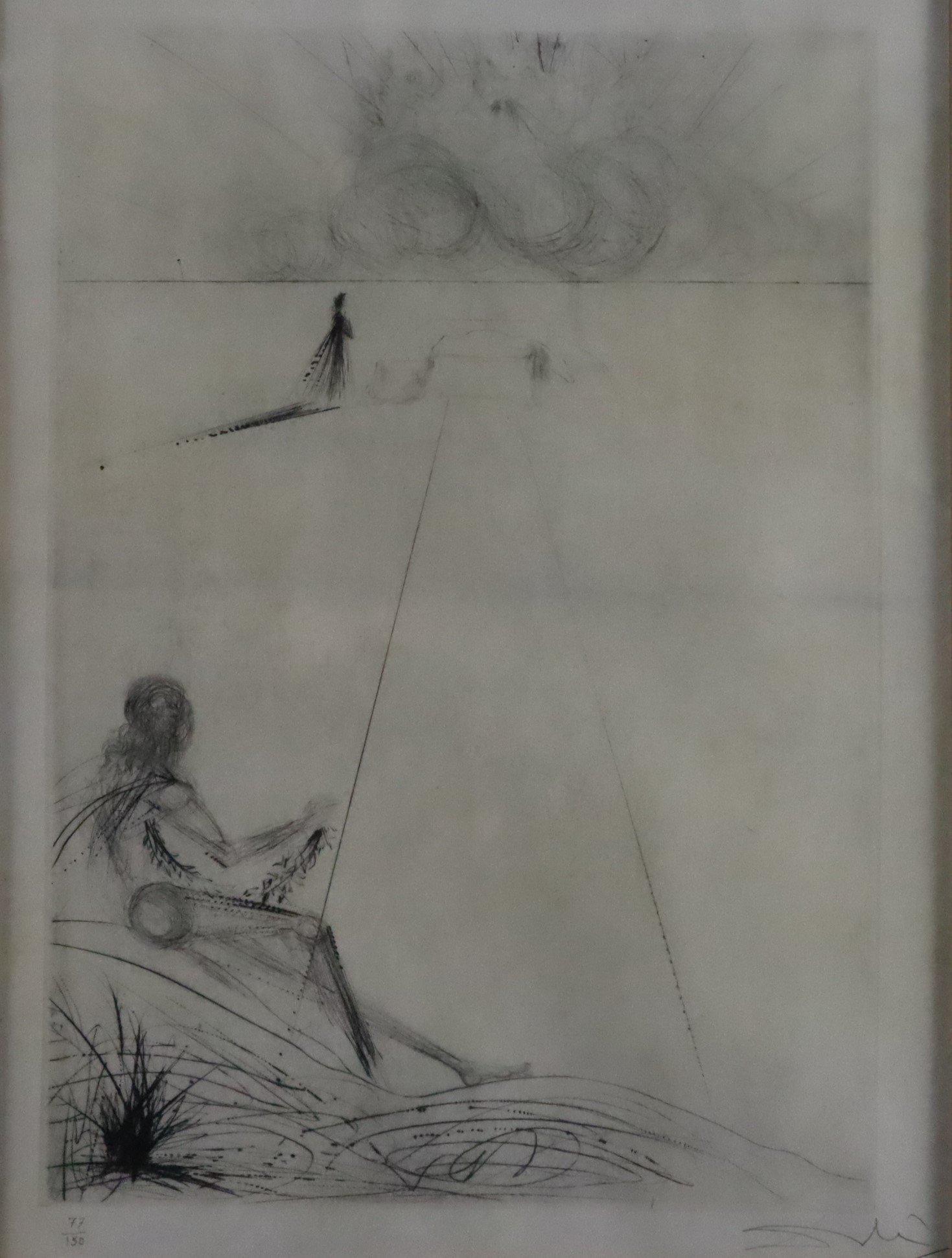 Dalí, Salvador (1904 - Figueras - 1989) - "Alexandre le Regarda", Kaltnadelradierung auf (1 of 7)