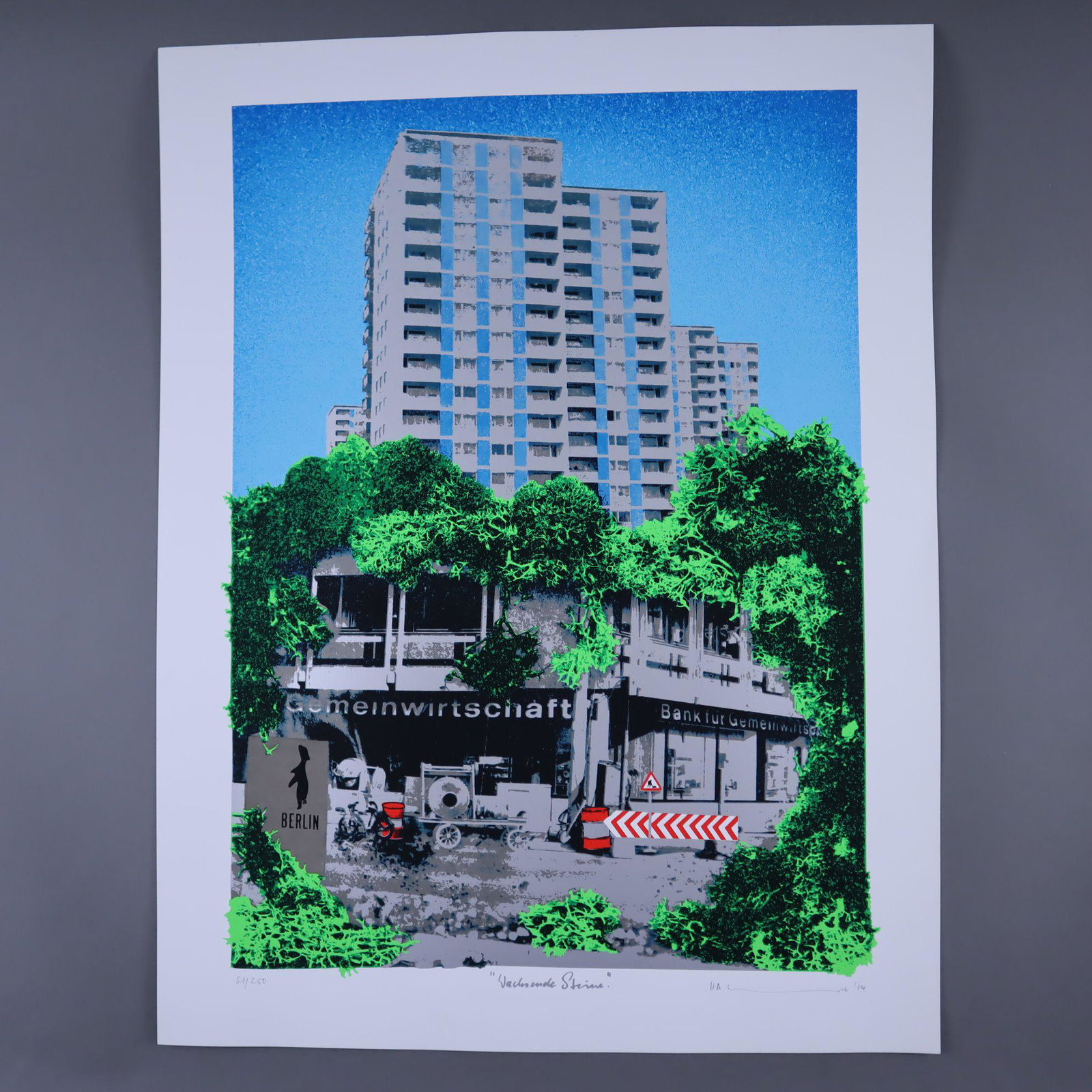 Schult, H.A. (Hans Jürgen, *1939 Parchim) - Original-Mappe "BfG Wachstumsprozesse" mit 5 (1 of 10)