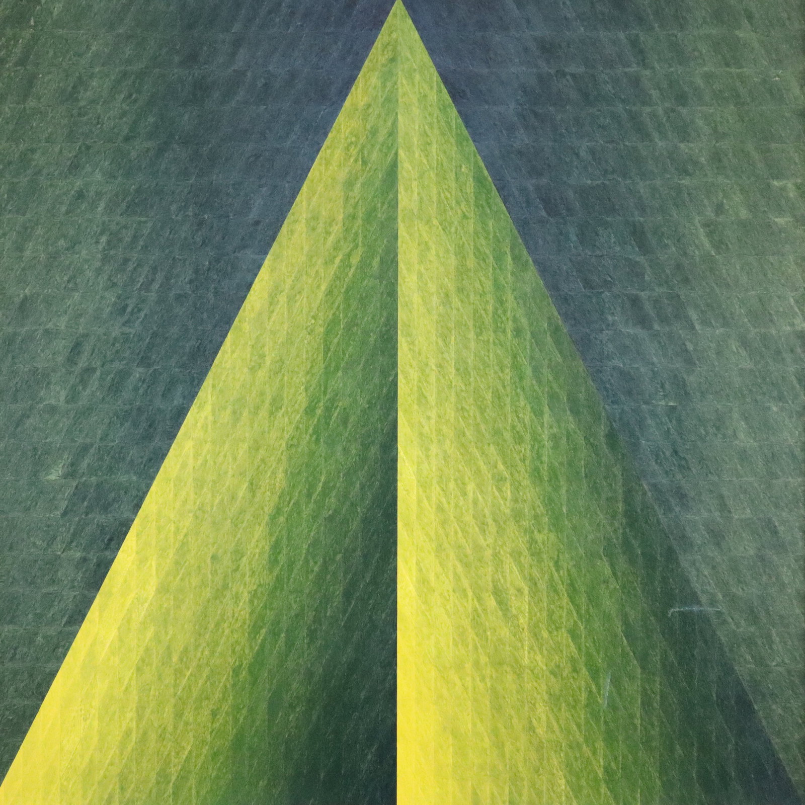 Unbekannte/r Künstler/in (XX) - Geometrische Komposition, 1976, Acryl auf Leinwand, verso: Unbekannte/r Künstler/in (XX) - Geometrische Komposition, 1976, Acryl auf Leinwand, verso undeutlich signiert und datiert, zwei Flickstellen, ca. 100 x 100 cm, Rahmenleiste