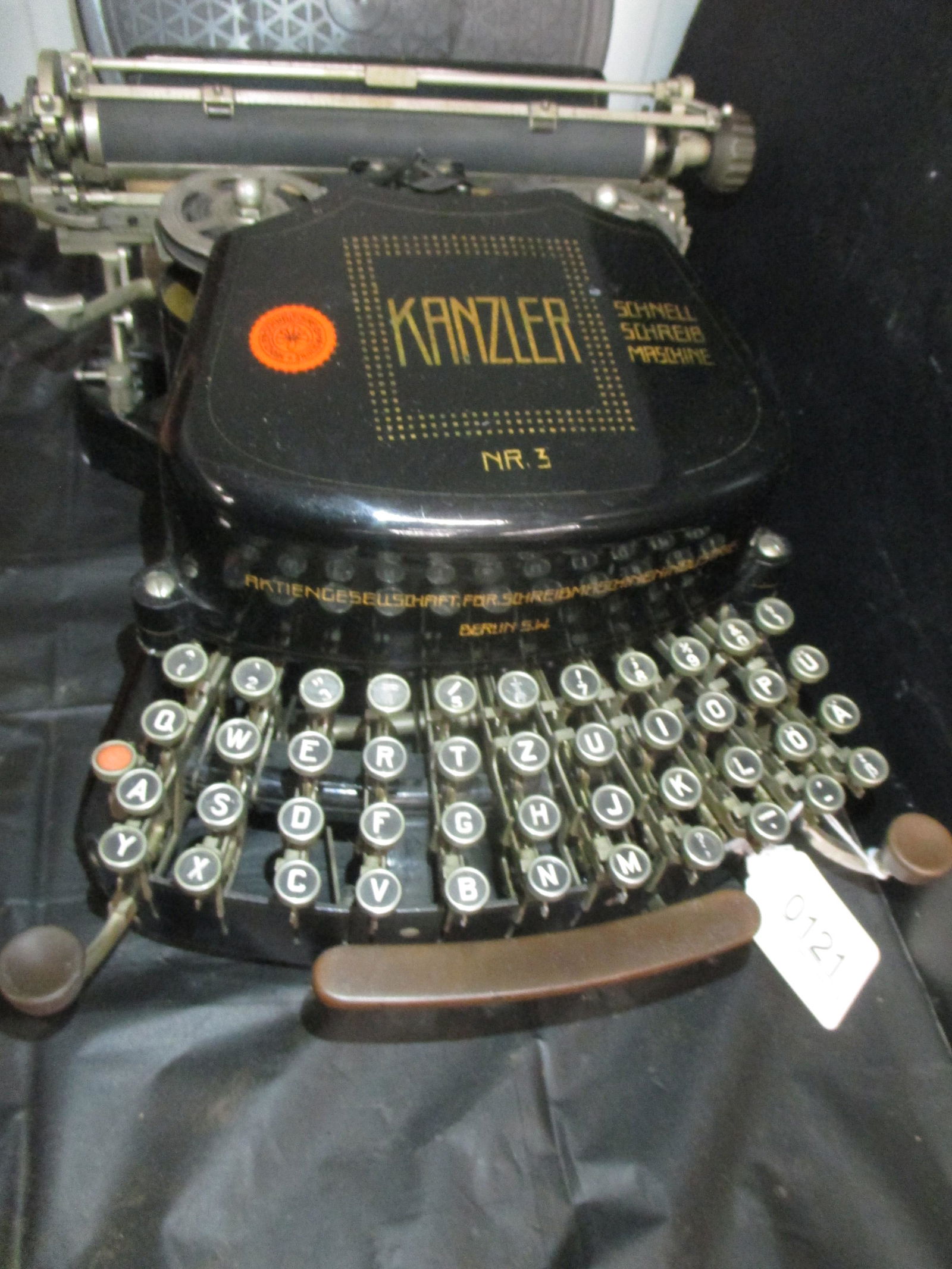 KANZLER #3 YEAR 1912 TYPEWRITER SCHREIBMASCHINE (1 of 6)