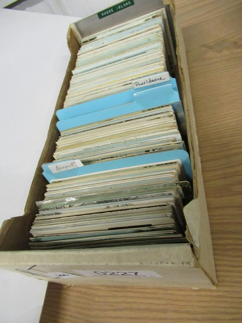APPROX. 600 POSTCARDS FROM RHODE ISLAND: APPROX. 600 POSTCARDS FROM RHODE ISLAND, INCLUDING NEWPORT, PROVIDENCE, ETC