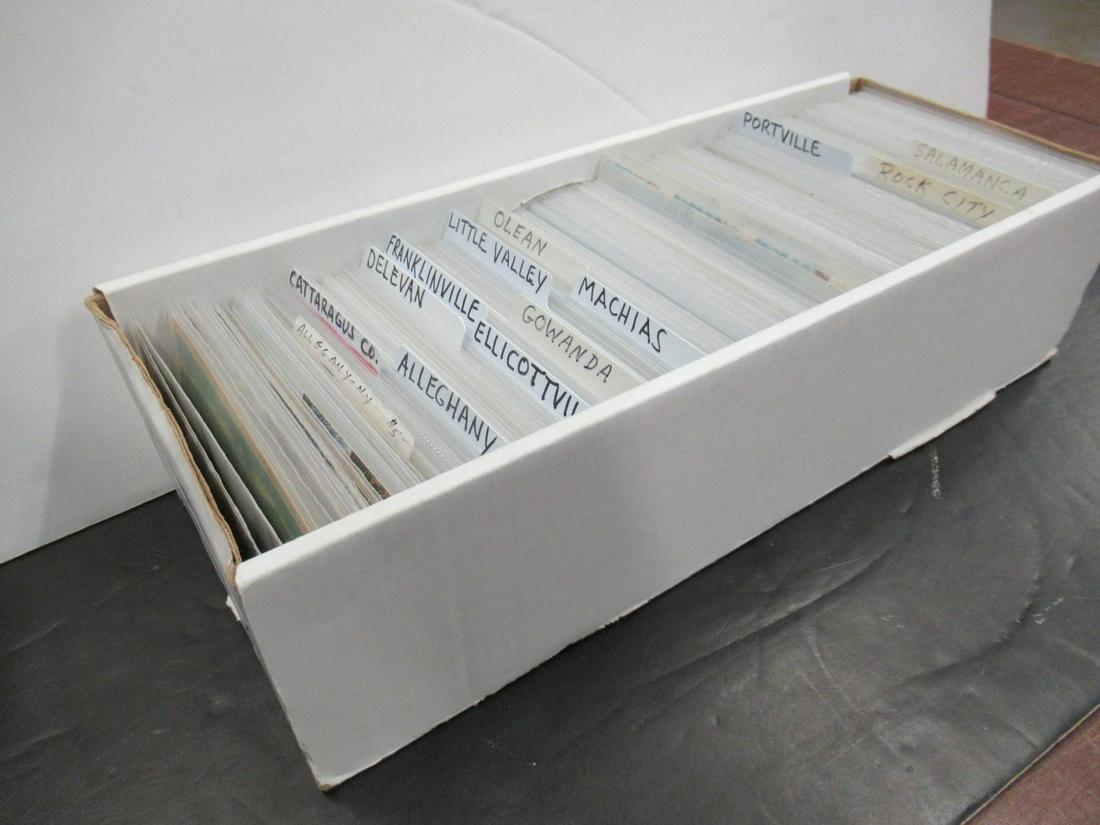 APPROX. 650 POSTCARDS OF NEW YORK STATE: APPROX. 650 POSTCARDS OF NEW YORK STATE VARIOUS TOWNS FROM CATTARAUGUS COUNTY