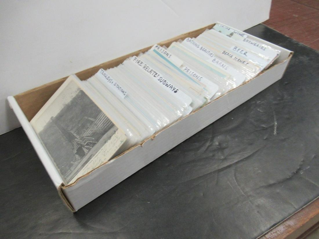 APPROX. 300 POSTCARDS INCL TRANSPORTATION: APPROX. 300 POSTCARDS INCL TRANSPORTATION OF TRAINS, TROLLEYS, FIRE RELATED CARDS, AND PRISONS