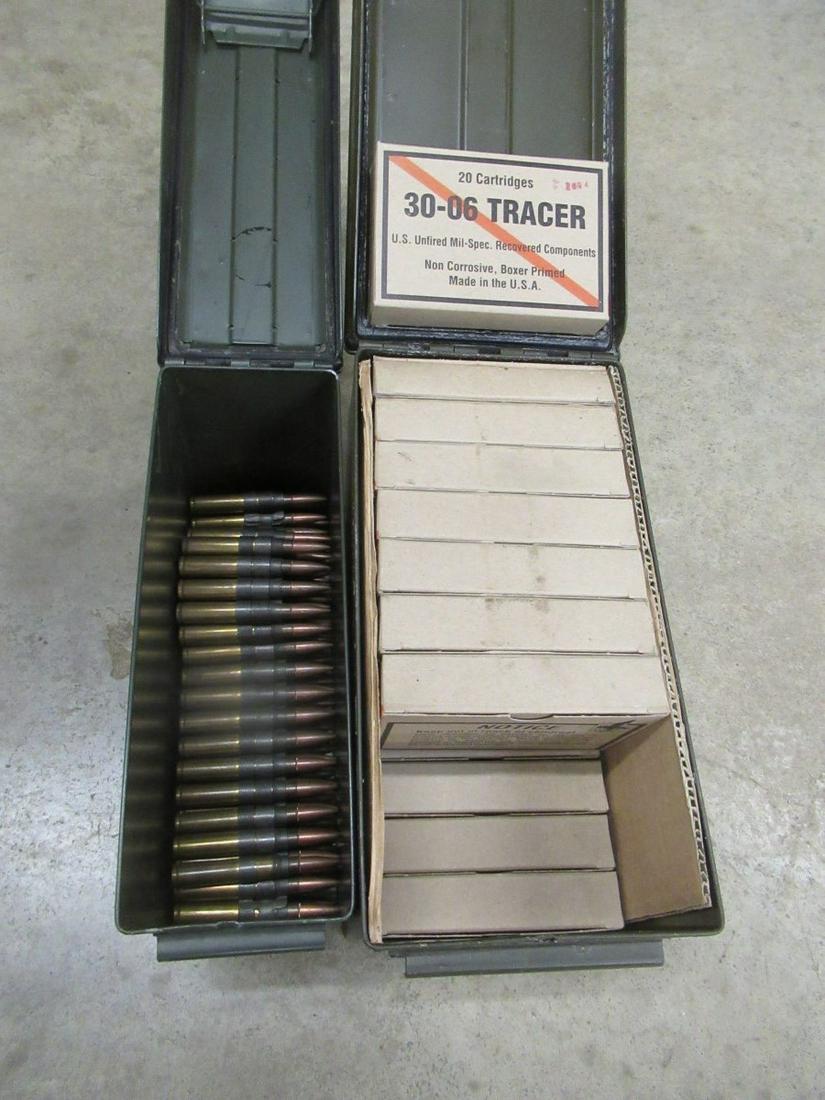 LOT OF AMMUNITION: APPROX. 360 RDS 30-06 TRACER, 240 RDS ARMOR PIERCING AMMUNITION
