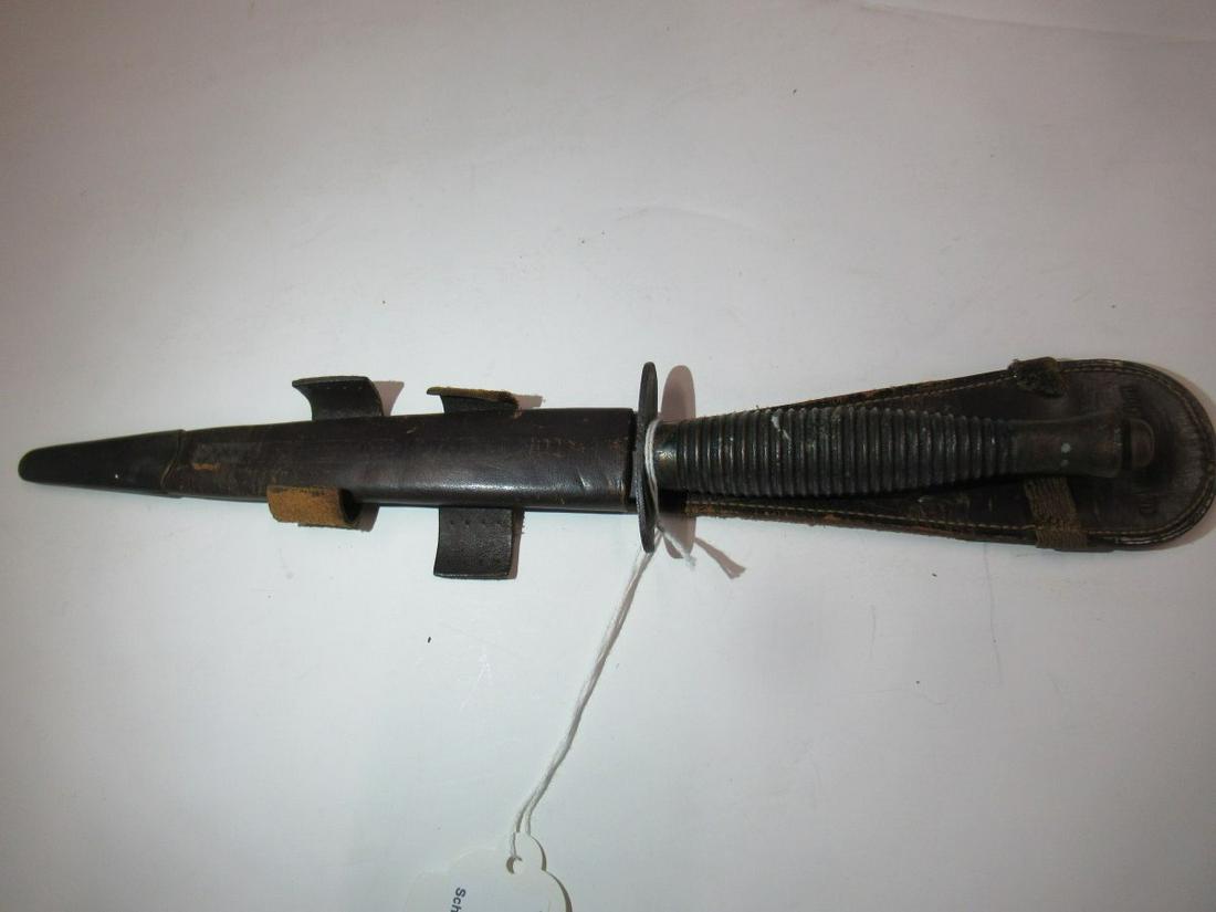 ENGLISH SHEFFIELD DAGGER W/ SHEATH: ENGLISH SHEFFIELD DAGGER W/ SHEATH