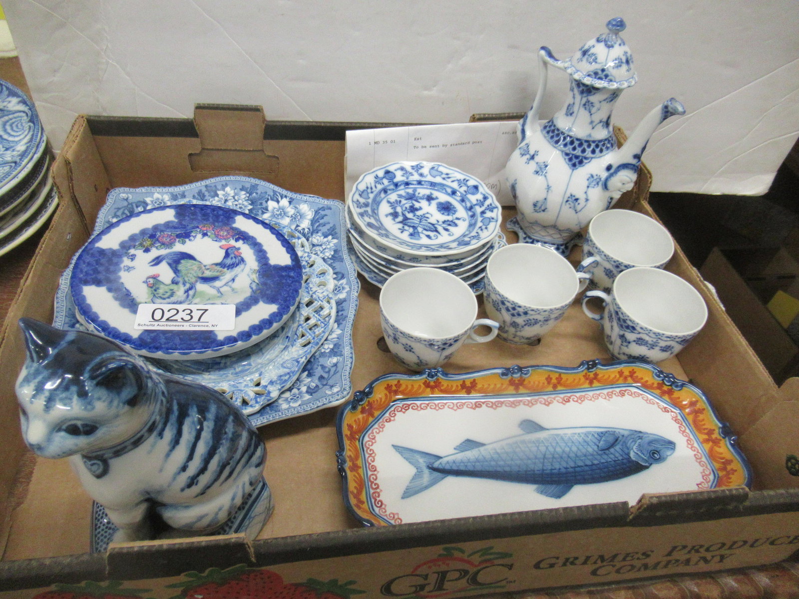 Lot Meissen, Spode Dishes, Royal Copenhagen, Etc: Lot Meissen, Spode Dishes, Royal Copenhagen Teapot with Cups and Saucers, Misc.