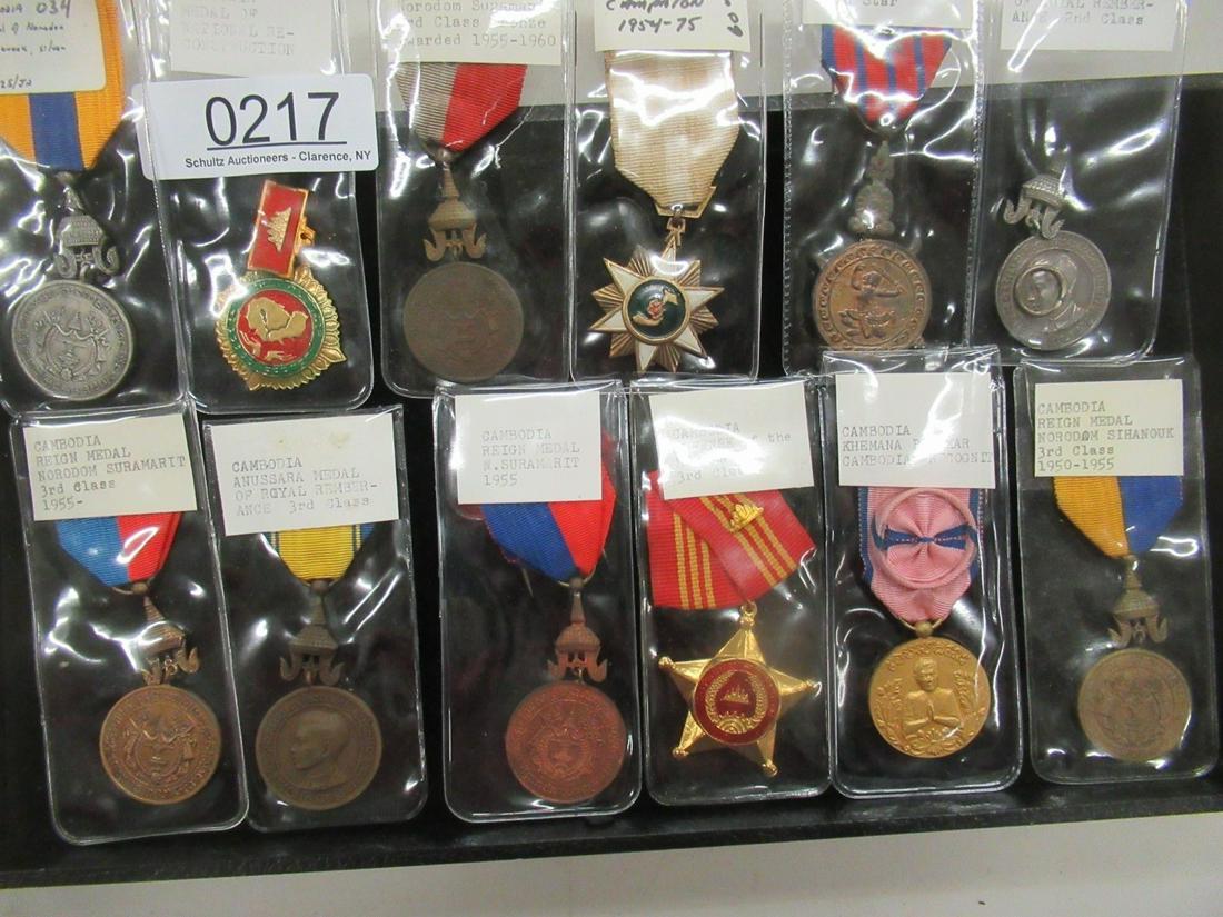 12 Military Medals from Cambodia: 12 Military Medals from Cambodia, Mostly from the 1950s