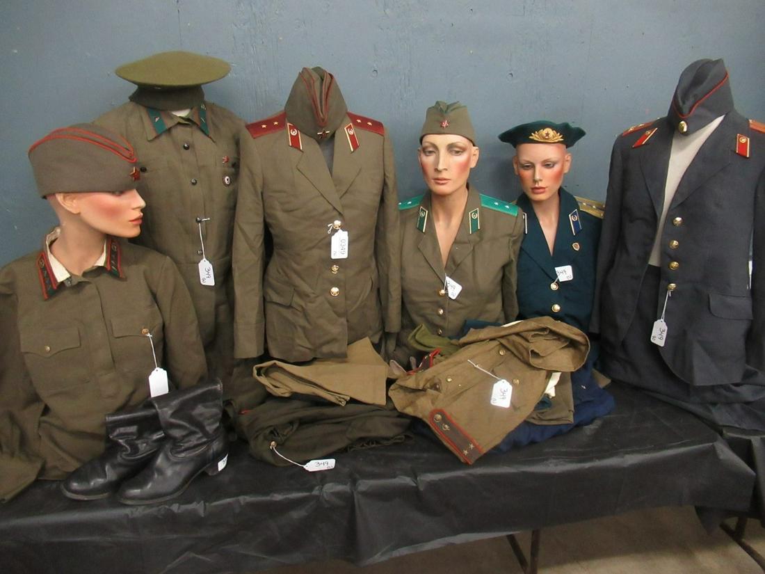 6 Russian Womens Military Outfits: 6 Russian Womens Military Outfits with Extra Clothing, Boots, and Hats