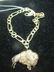 14k Gold Bracelet with 14k Gold Buffalo Charm - 2