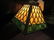 Brass Desk Lamp with Slag Glass Shade - 2