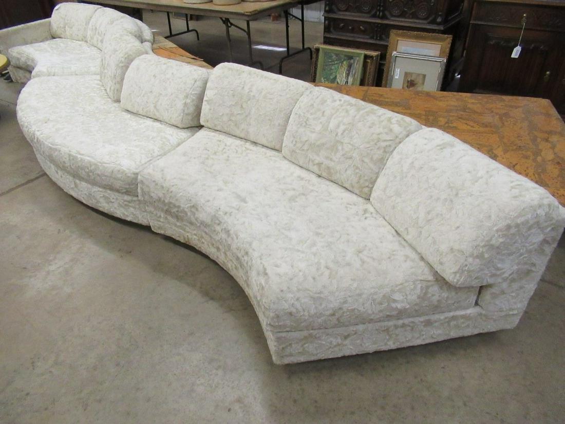 Adrian Pearsall Sectional Serpentine Sofa: Adrian Pearsall Sectional Serpentine Sofa (The Wave), 3 Sections, w/ Original Receipt from 1971, Approx. 16ft long