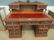 Heavily Carved Oak Desk w/ Carved Faces