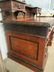 Heavily Carved Oak Desk w/ Carved Faces - 2