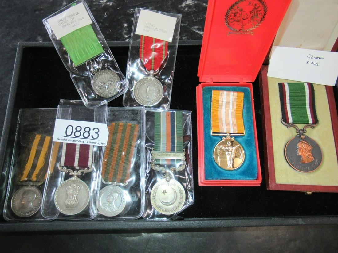 Mixed Lot of 8 Medals incl. Iran, Nepal: Mixed Lot of 8 Medals incl. Iran, Nepal, and India