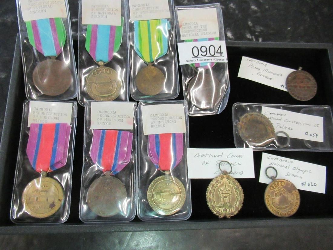 11 Military Medals from Cambodia: 11 Military Medals from Cambodia