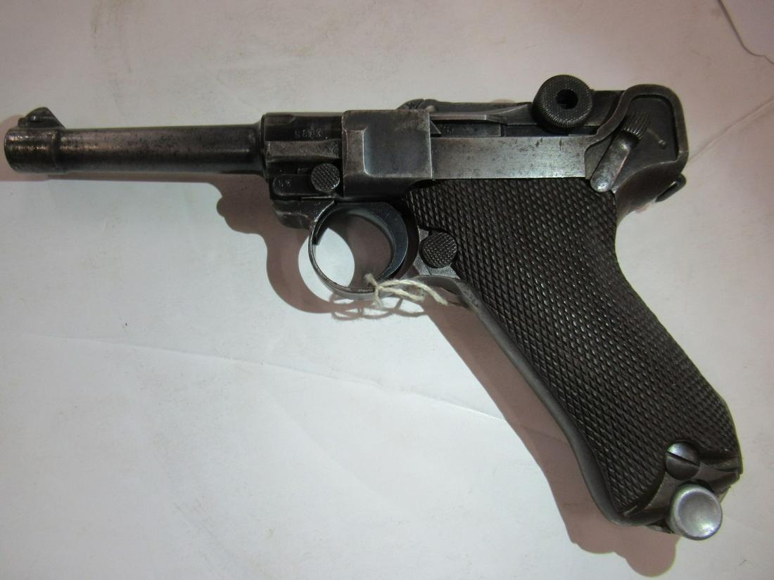 WWII Mauser P-08 Pistol 9mm #5813: Mauser P-08 Pistol 9mm #5813 Manufactured 1937 WWII
