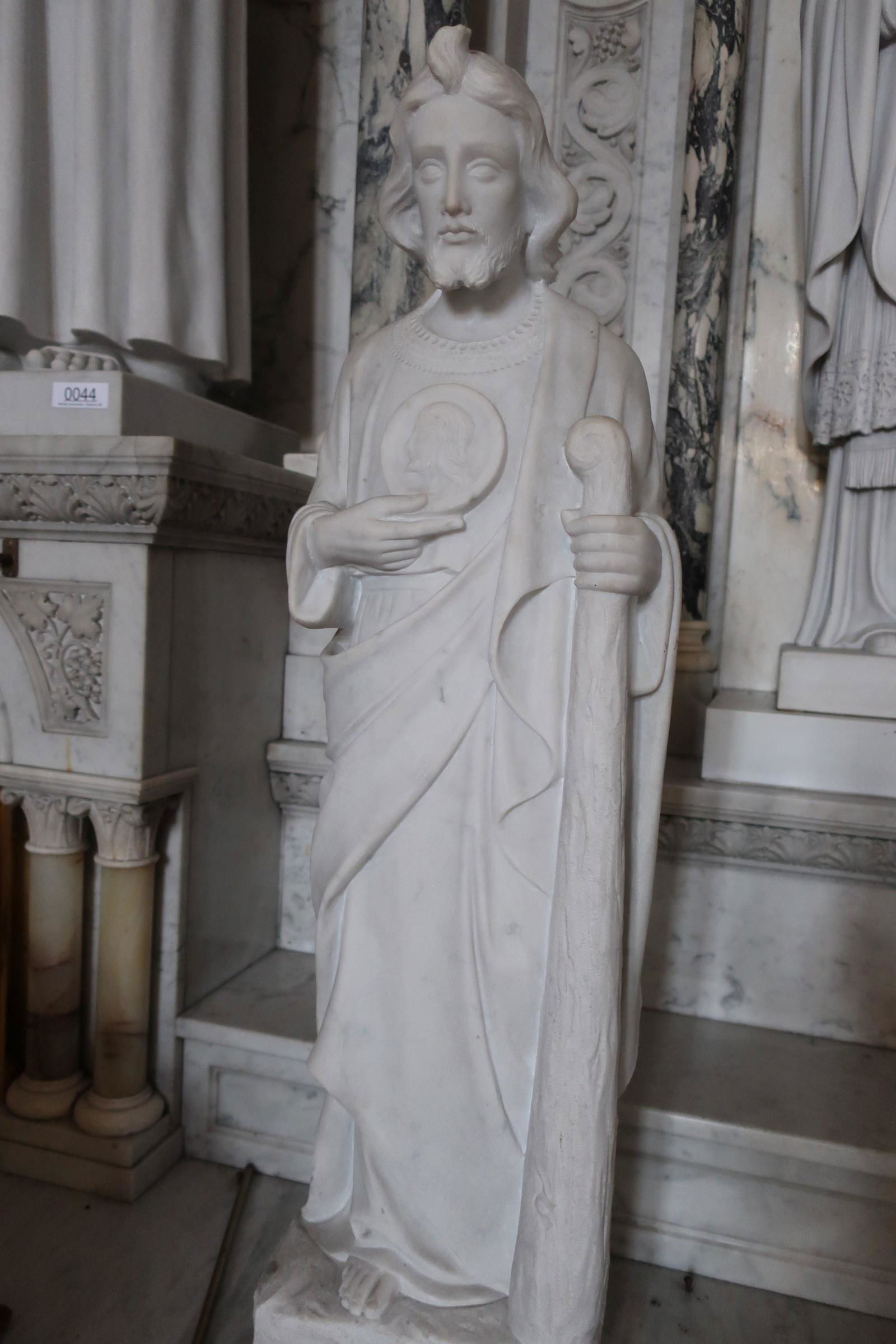 Carved Marble Statue St Jude (1 of 3)