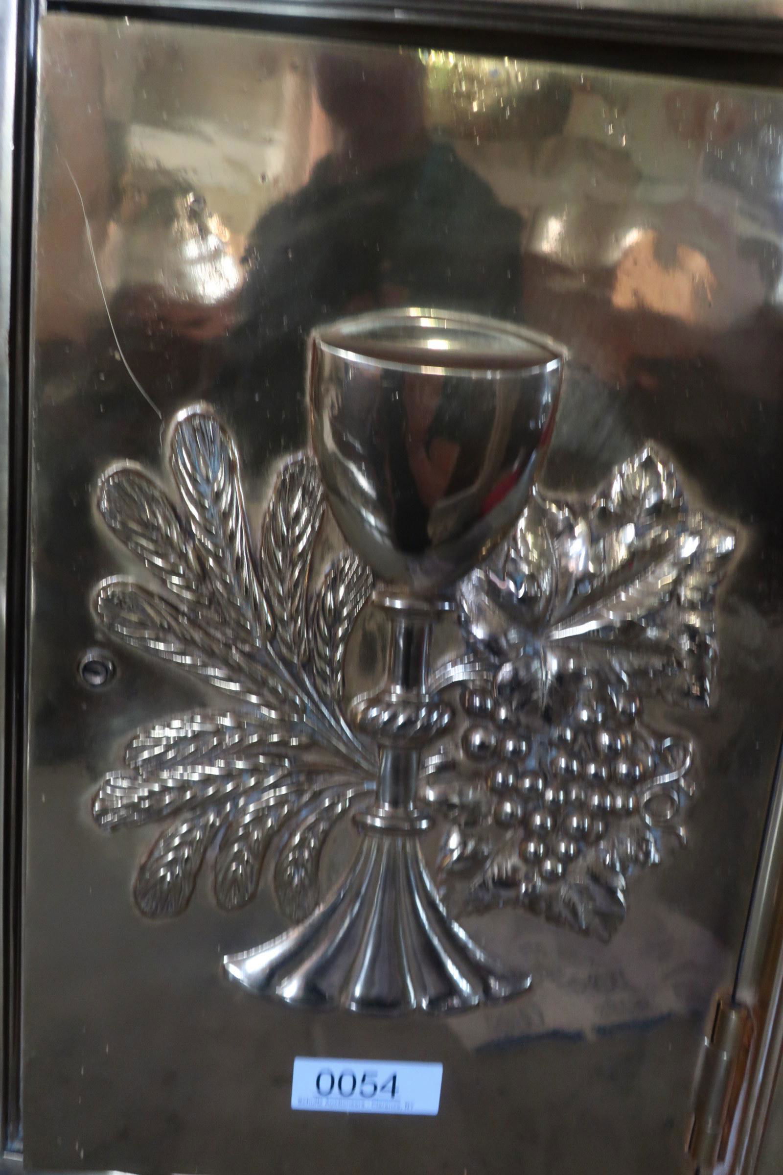 Bronze Tabernacle with Grapes, Wheat, Chalice (1 of 2)