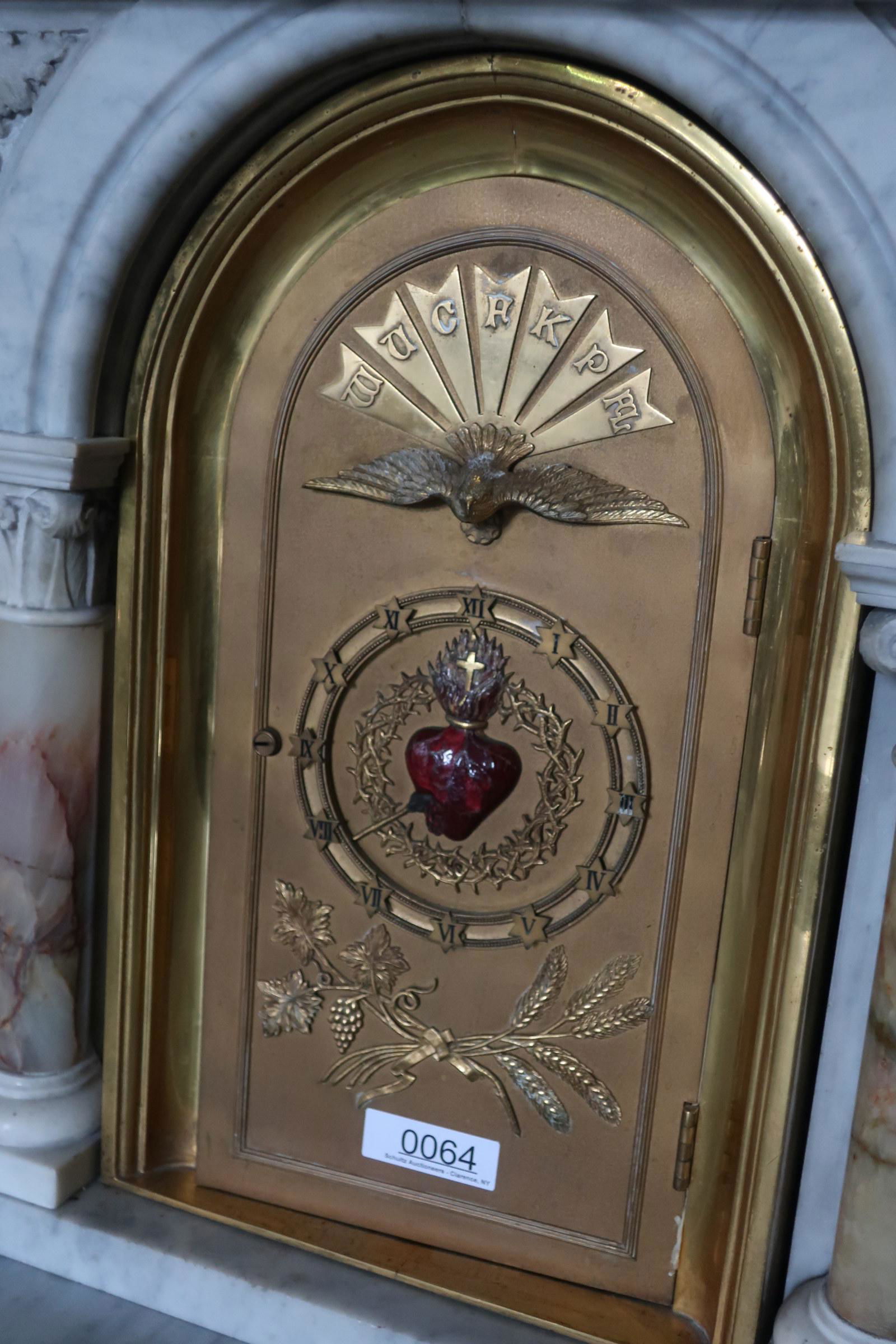 Bronze Sacred Heart Tabernacle (1 of 3)