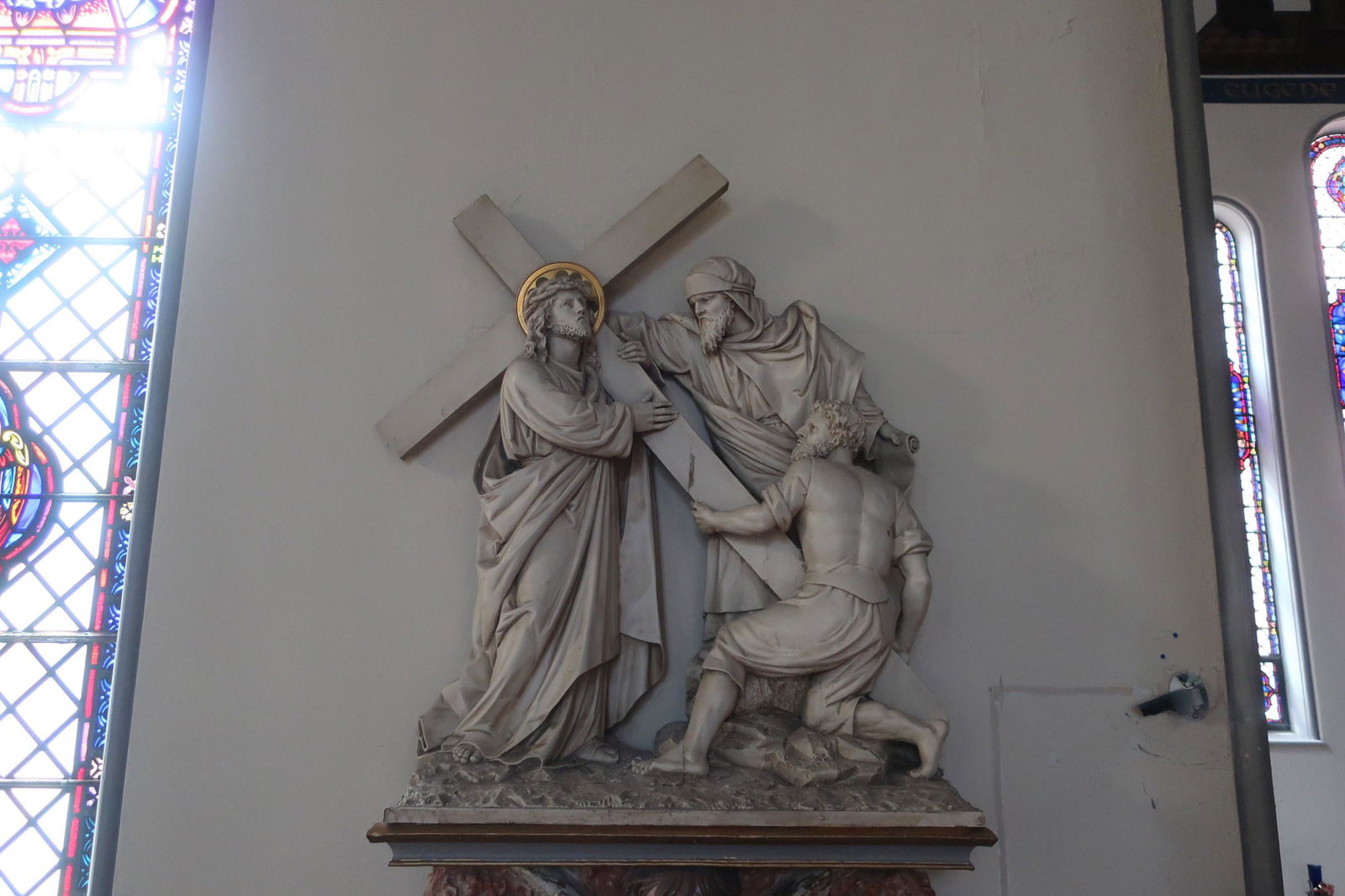 Early Carved Wood Station of the Cross (1 of 1)